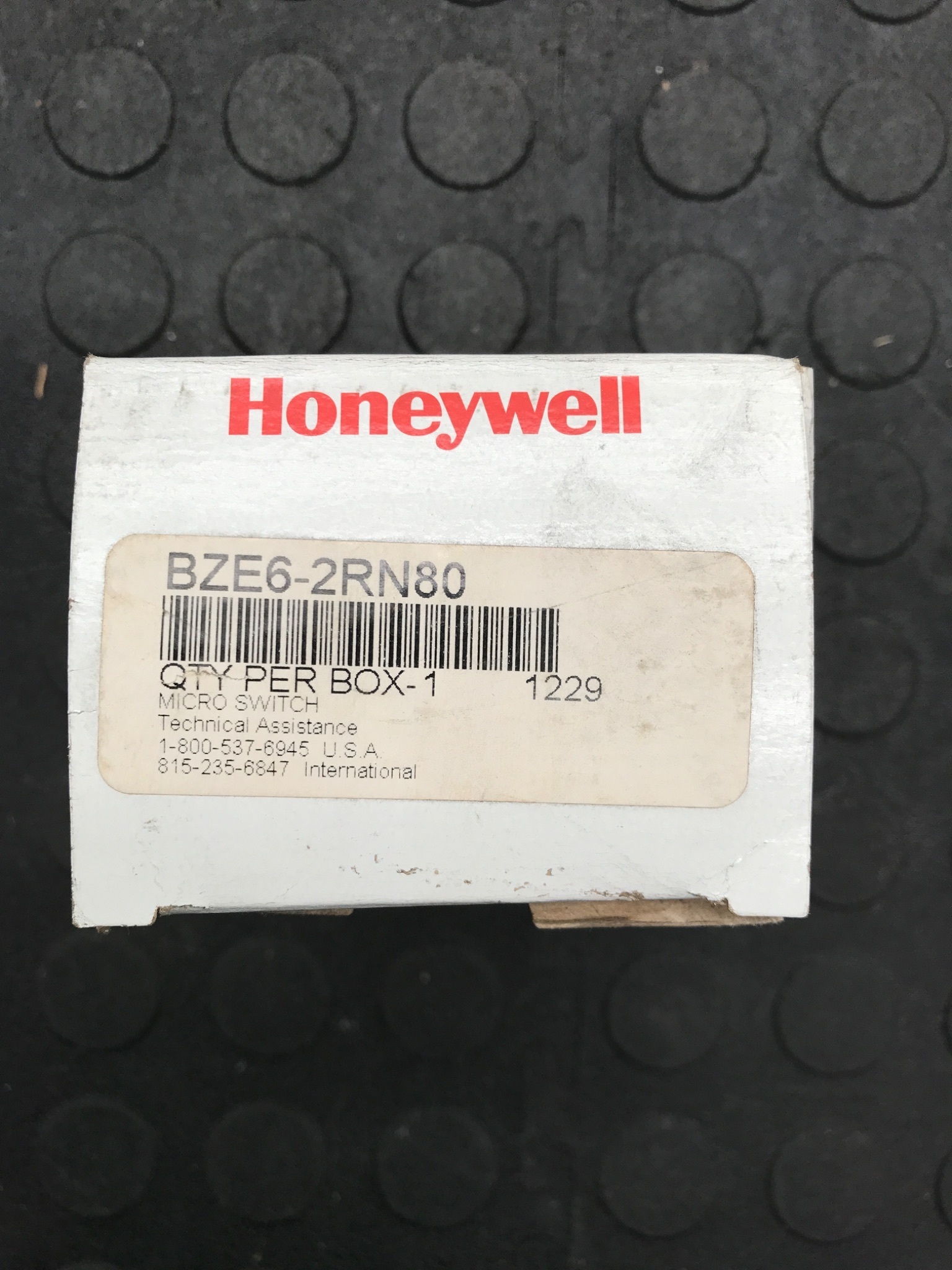 HONEYWELL BZE6‑2RN80 Micro Switch NEW 1