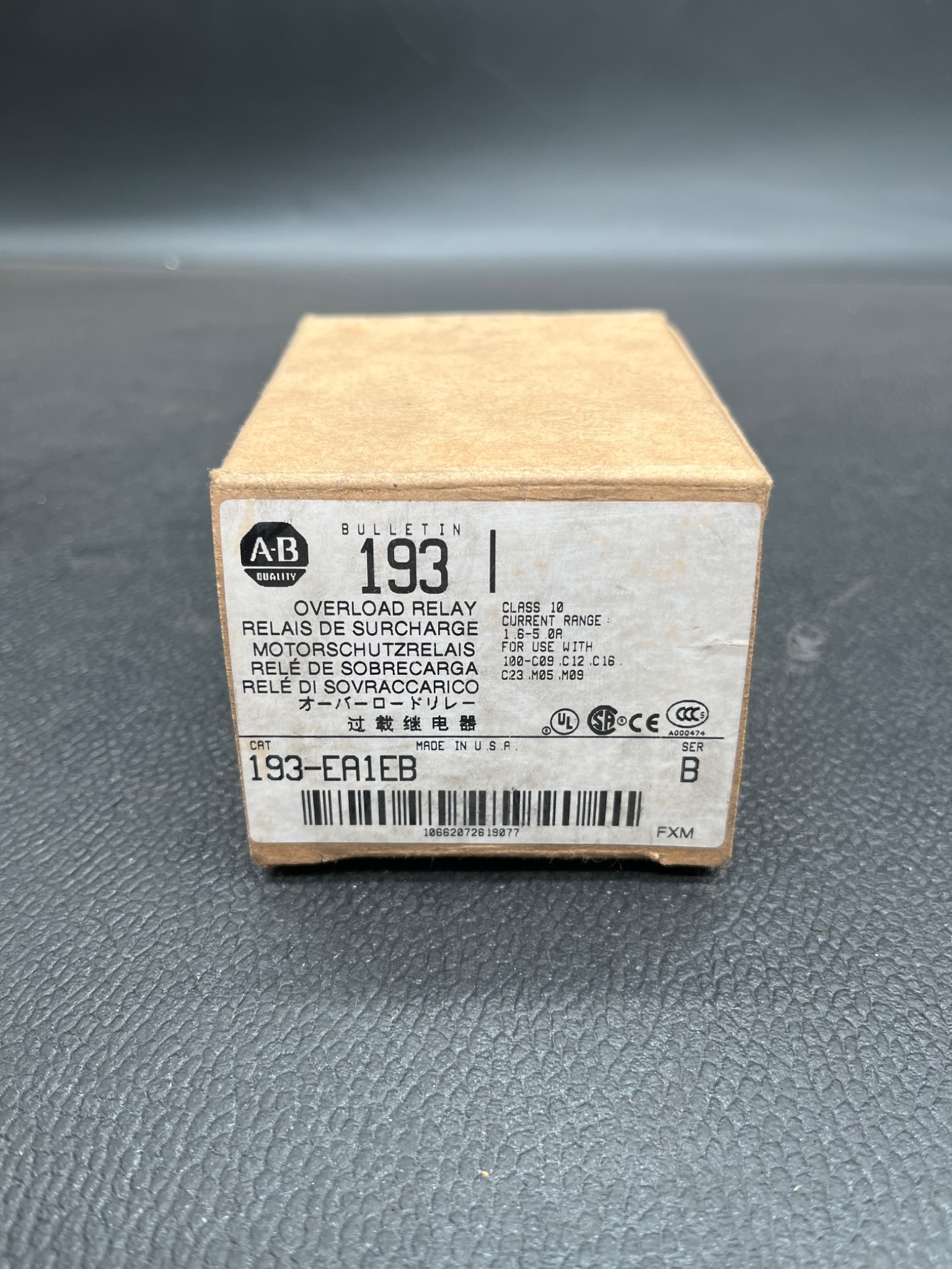 ALLEN BRADLEY 193‑EA1EB Overload Relay NEW 0