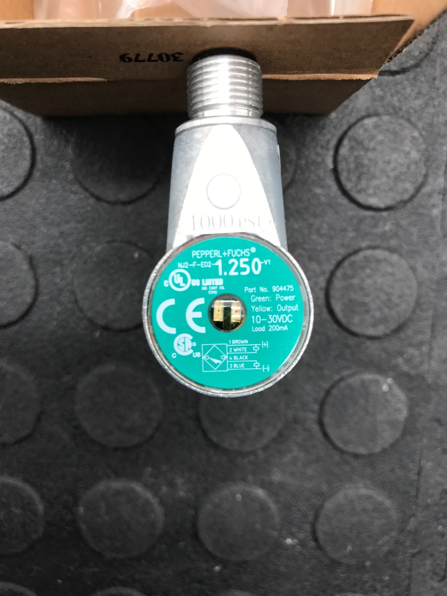 PEPPERL+FUCHS NJ2‑F‑E02‑1.250‑V1 Inductive Sensor NEW 1