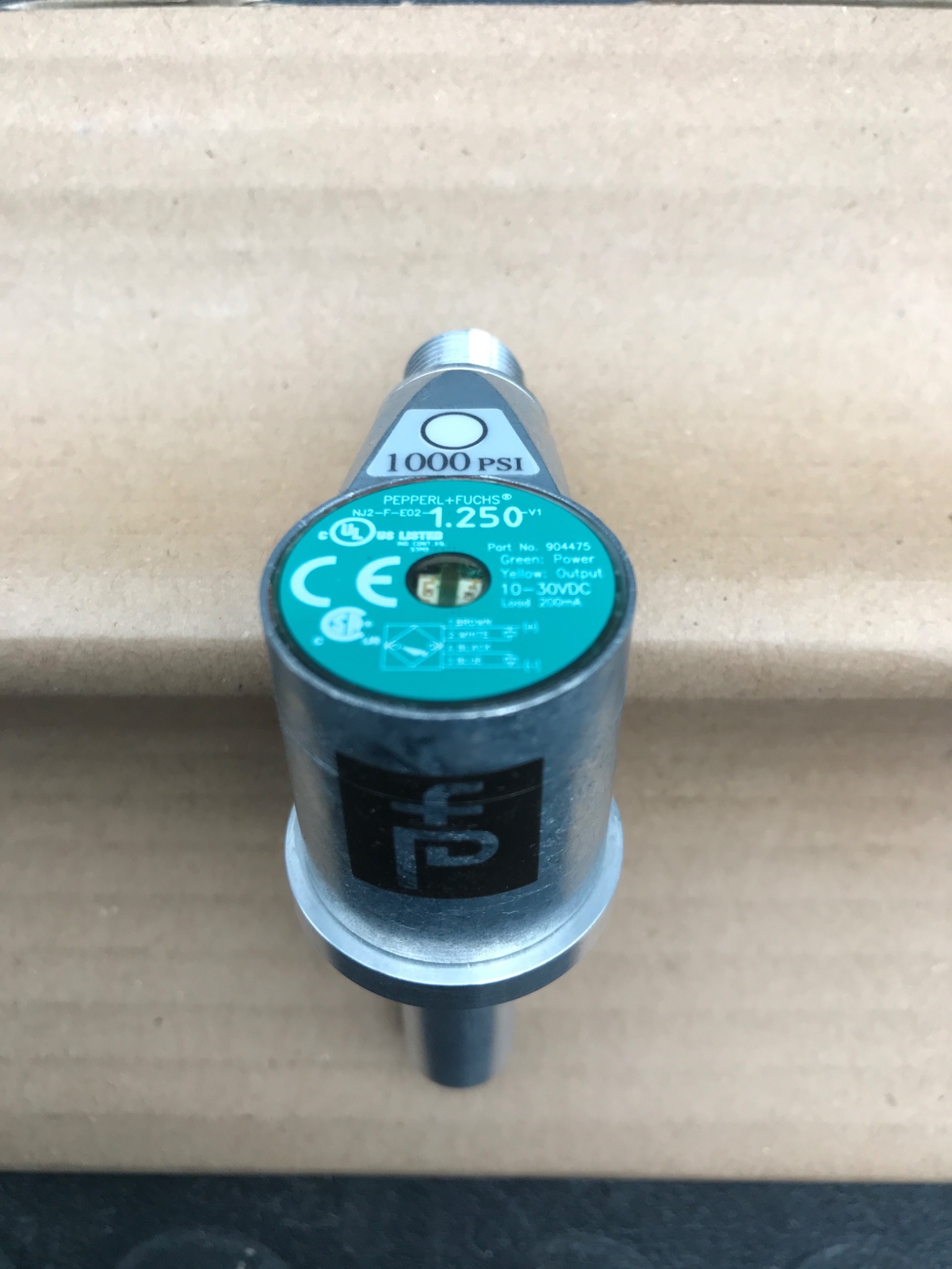 PEPPERL+FUCHS NJ2‑F‑E02‑1.250‑V1 Inductive Sensor NEW 3