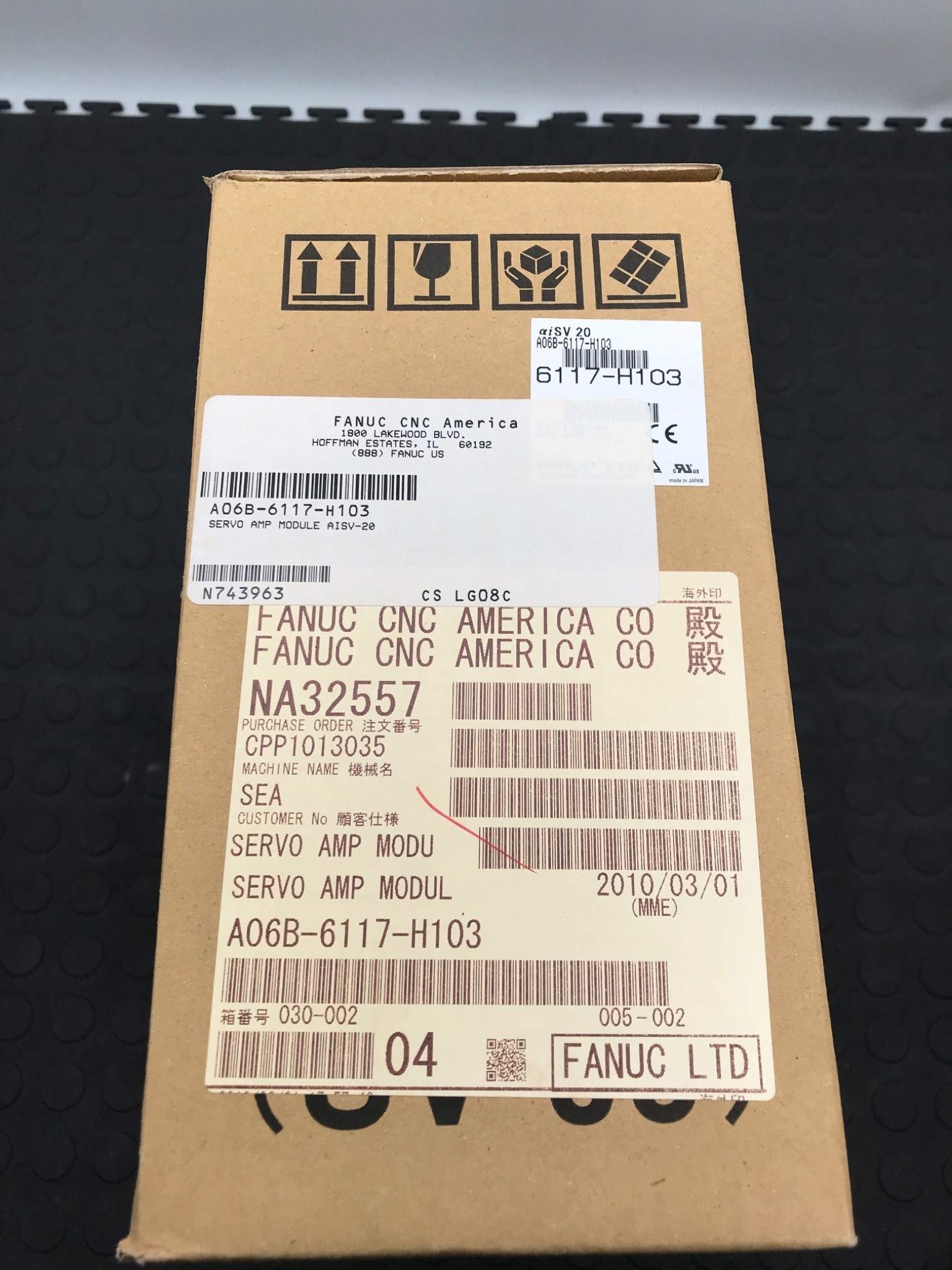 FANUC A06B‑6117‑H103 aiSV 20 Servo Drive NEW 0