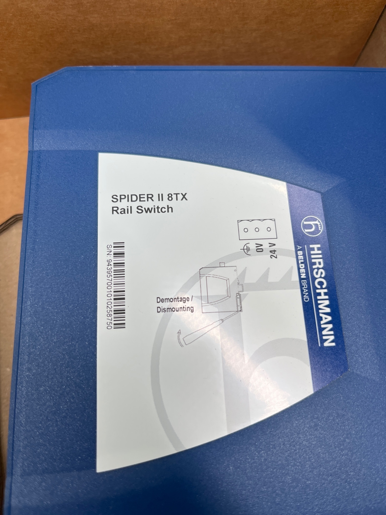 HIRSCHMANN 943‑957‑001 Spider II 8TX Ethernet Switch NEW 2