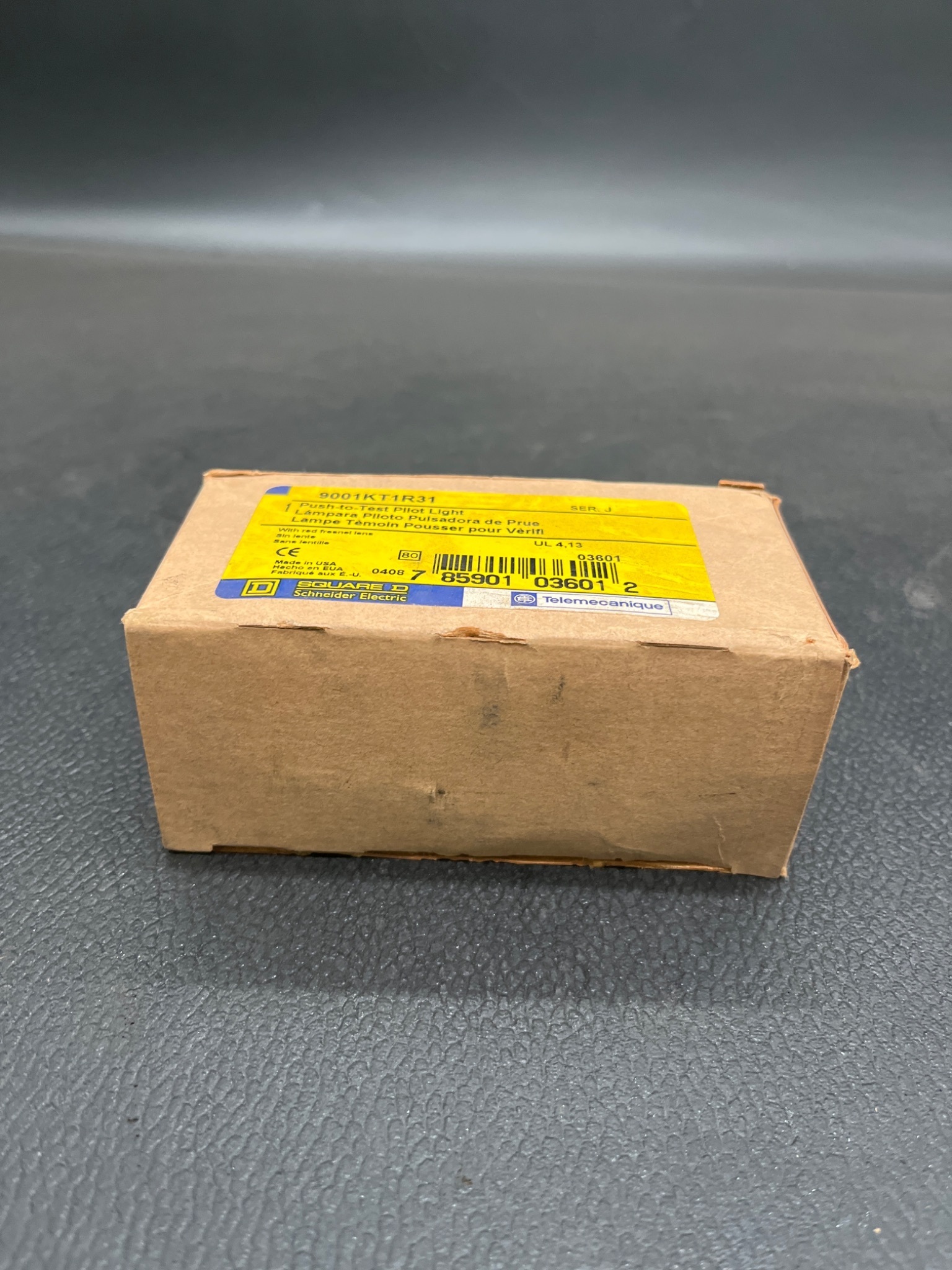 SQUARE D 9001KT1R31 Push‑to‑Test Pilot Light NEW 0