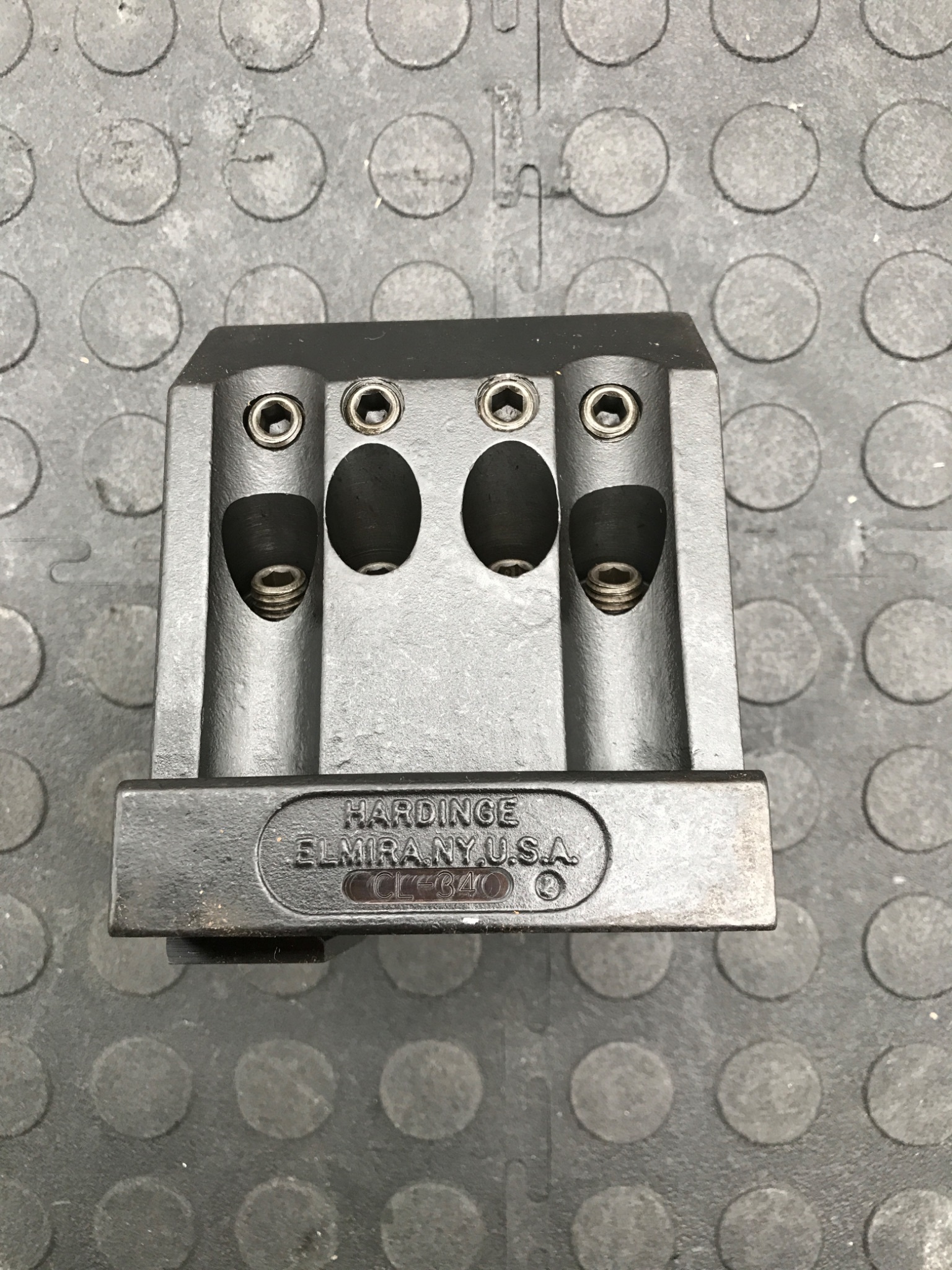 HARDINGE CL‑34 1" Dual Bolt‑On Block Holder USED 1
