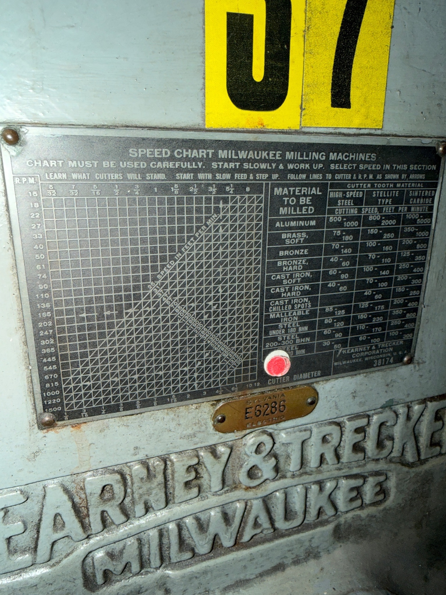 KEARNEY & TRECKER 10HP-2CK VERTICAL MILLS USED 7