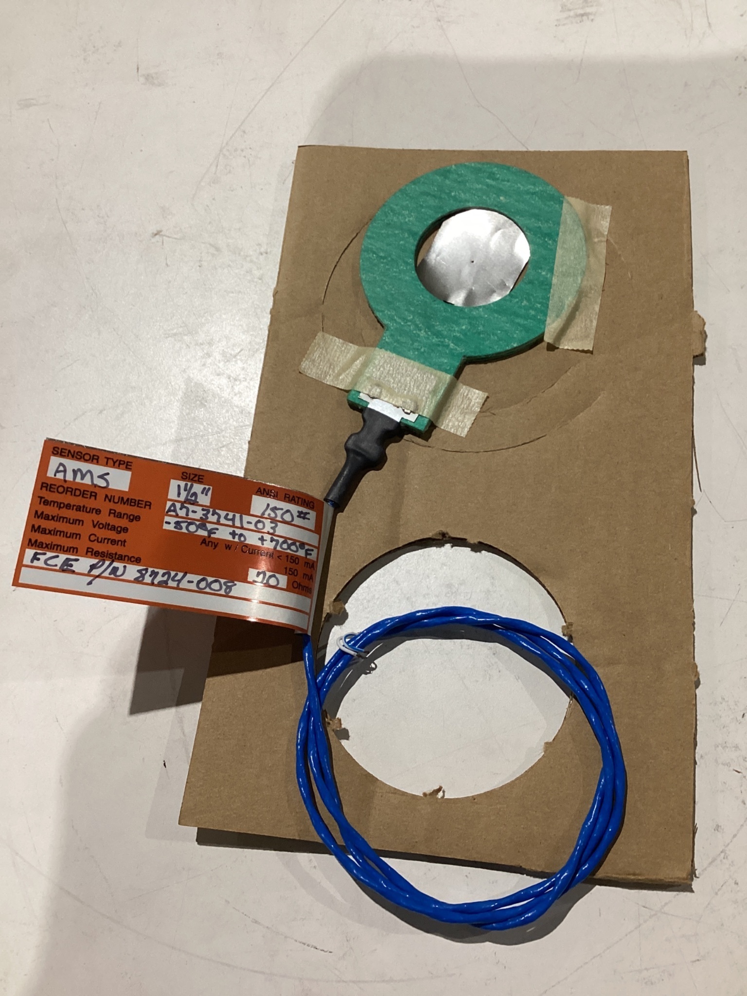 OSECO 8724-008 1-1/2" AMS Burst Sensor 20 Ohms A7-3741-03 USED 1