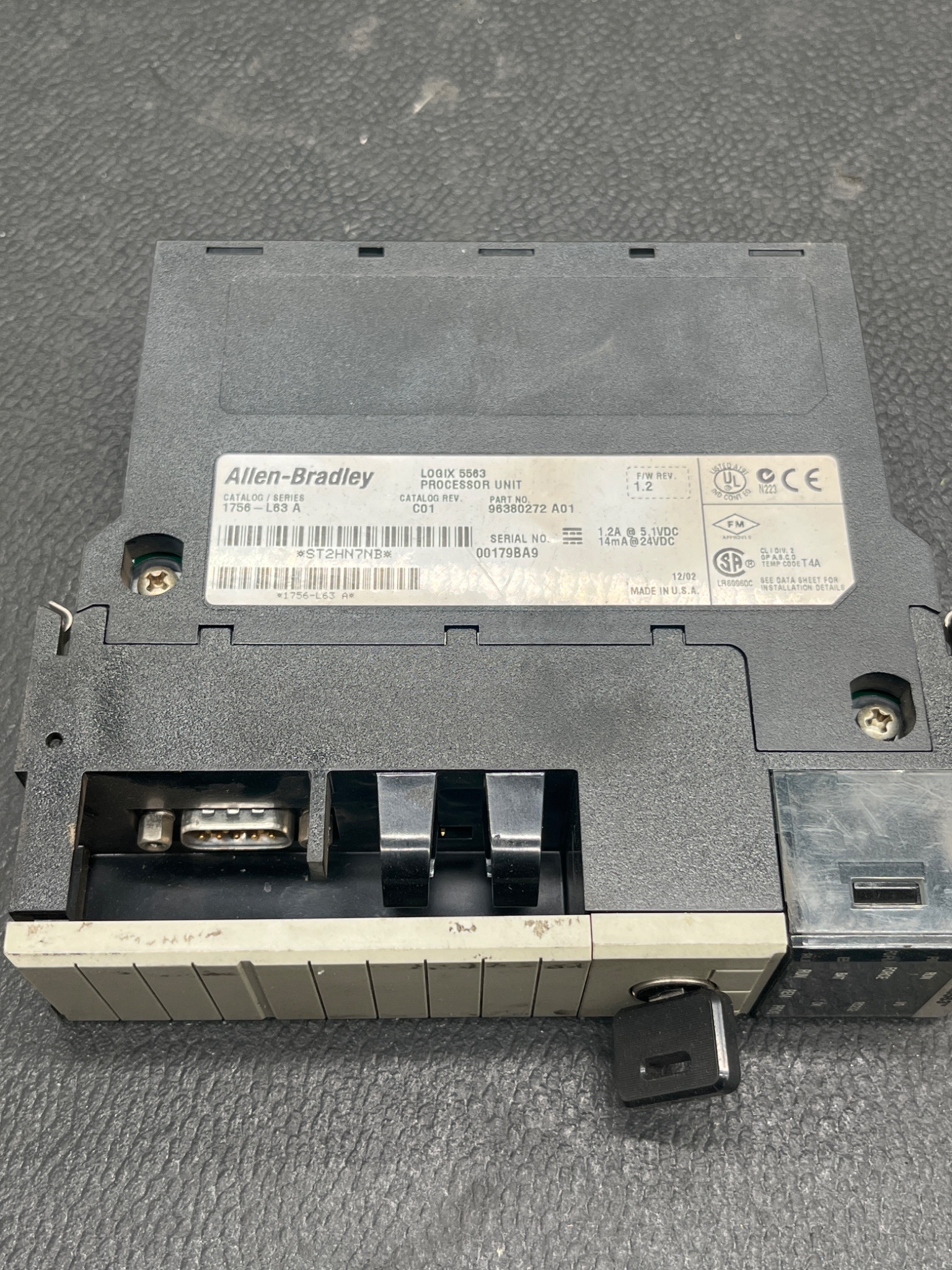 ALLEN BRADLEY 1756-L63 Logix 5563 Processor Unit USED 3