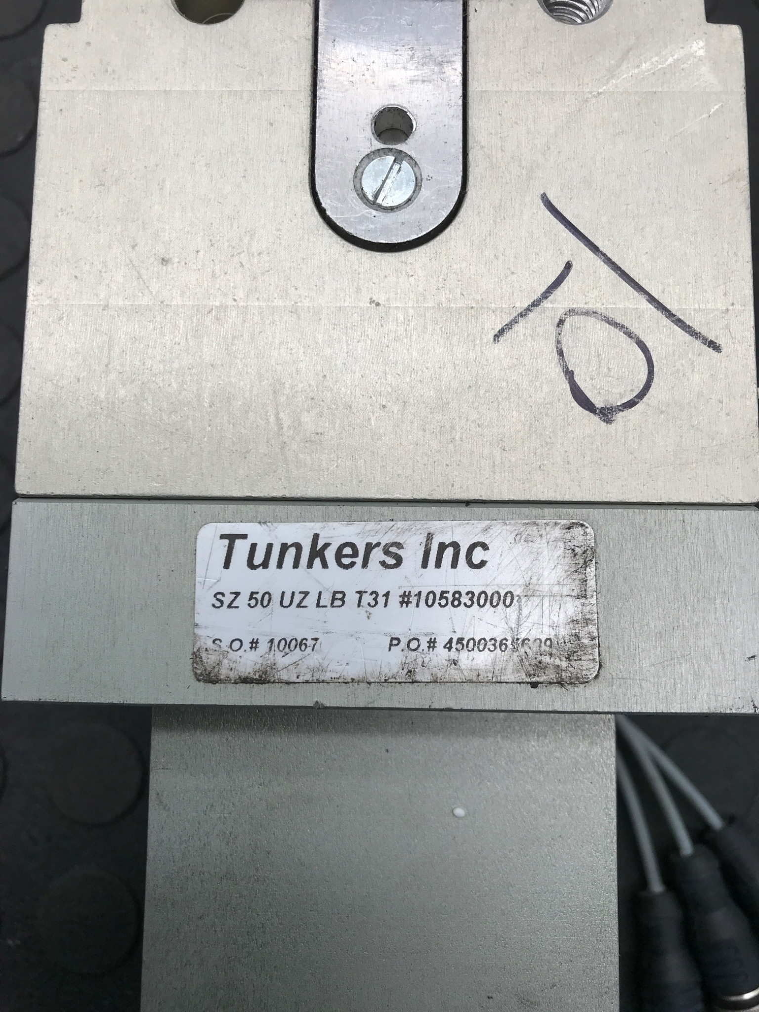 TUNKERS SZ 50 UZ LB T31 Underbody Clamp USED 4
