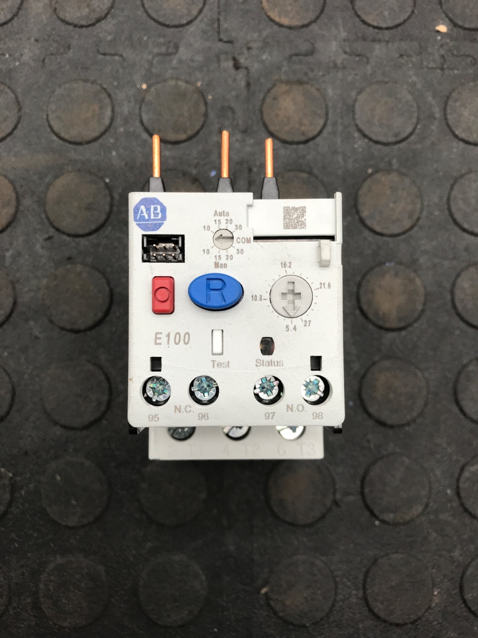 ALLEN BRADLEY 193‑1EFEB E100 5.4‑27.0 A Overload Relay USED 0
