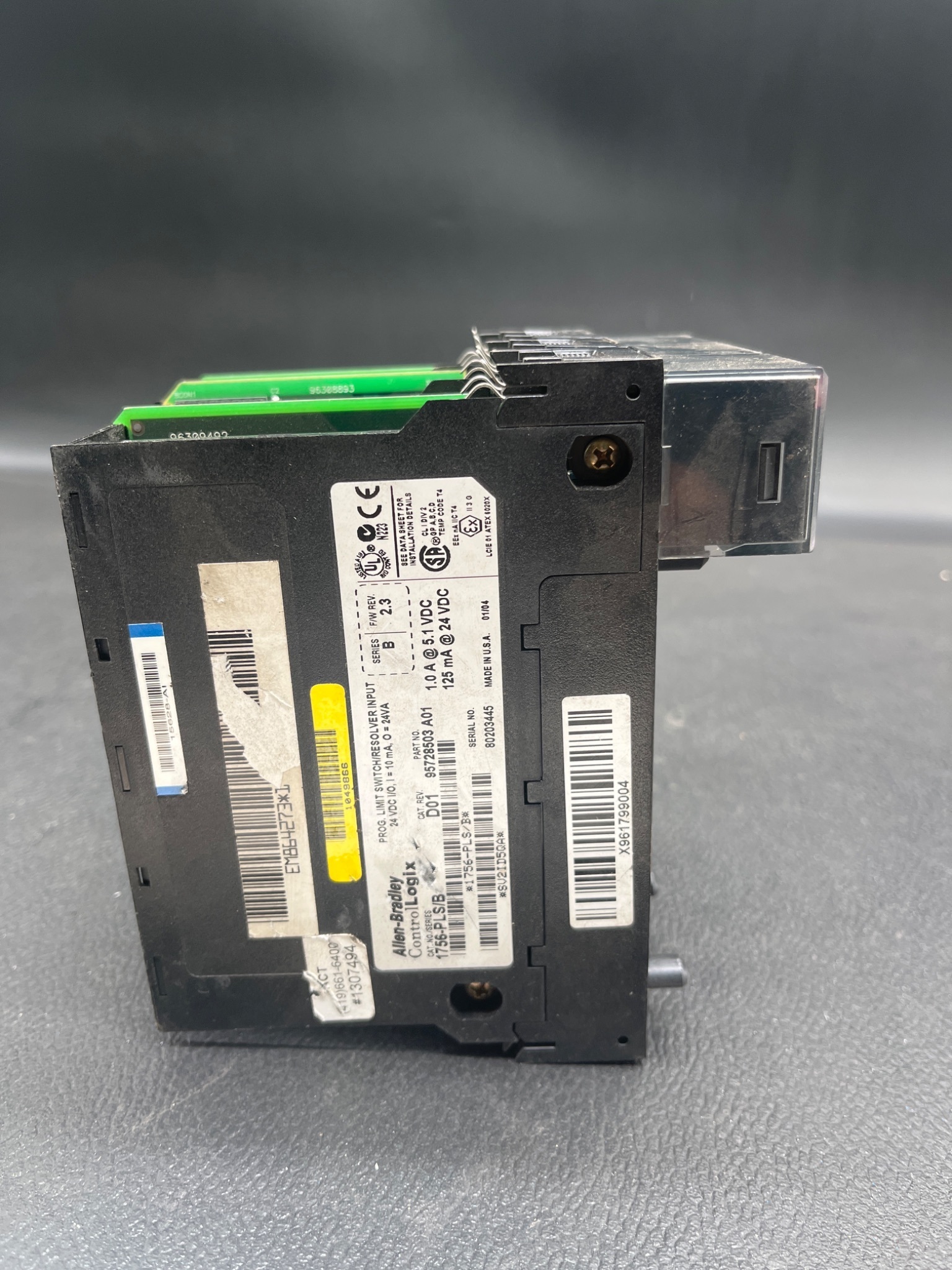 ALLEN BRADLEY 1756 PLS B CONTROLLOGIX PROGRAMMABLE LIMIT SWITCH MODULE USED 4