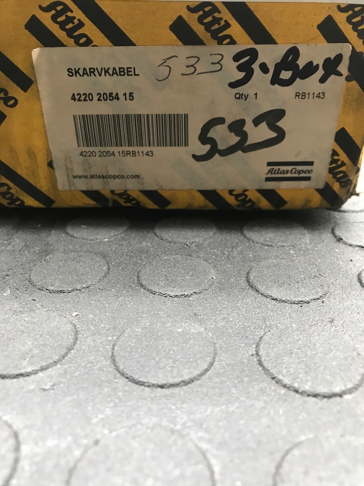 ATLAS COPCO 4220 2054 15 Machine Cable NEW 4