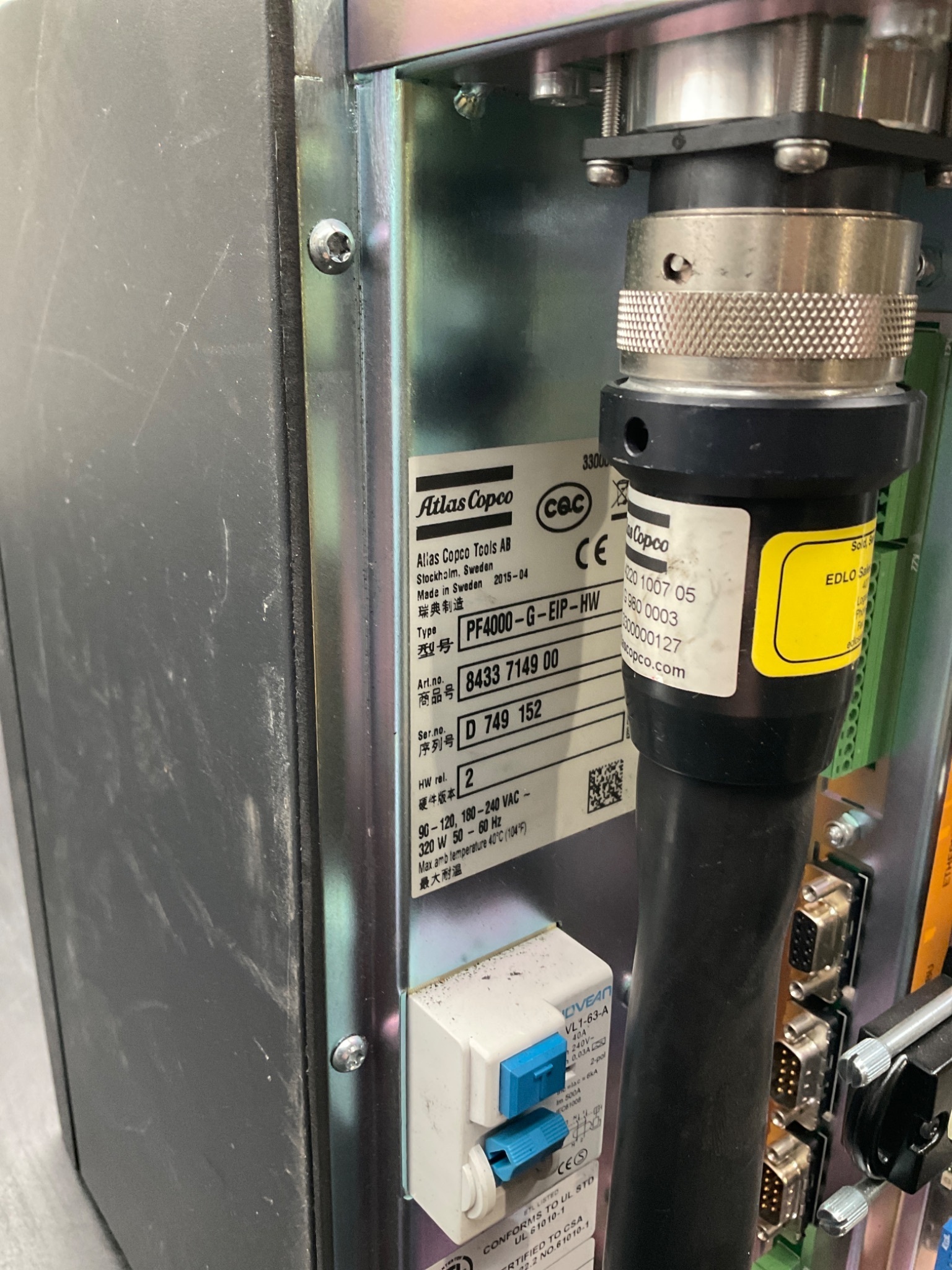 ATLAS COPCO PF4000‑G‑EIP‑HW Nutrunner Controller USED 4
