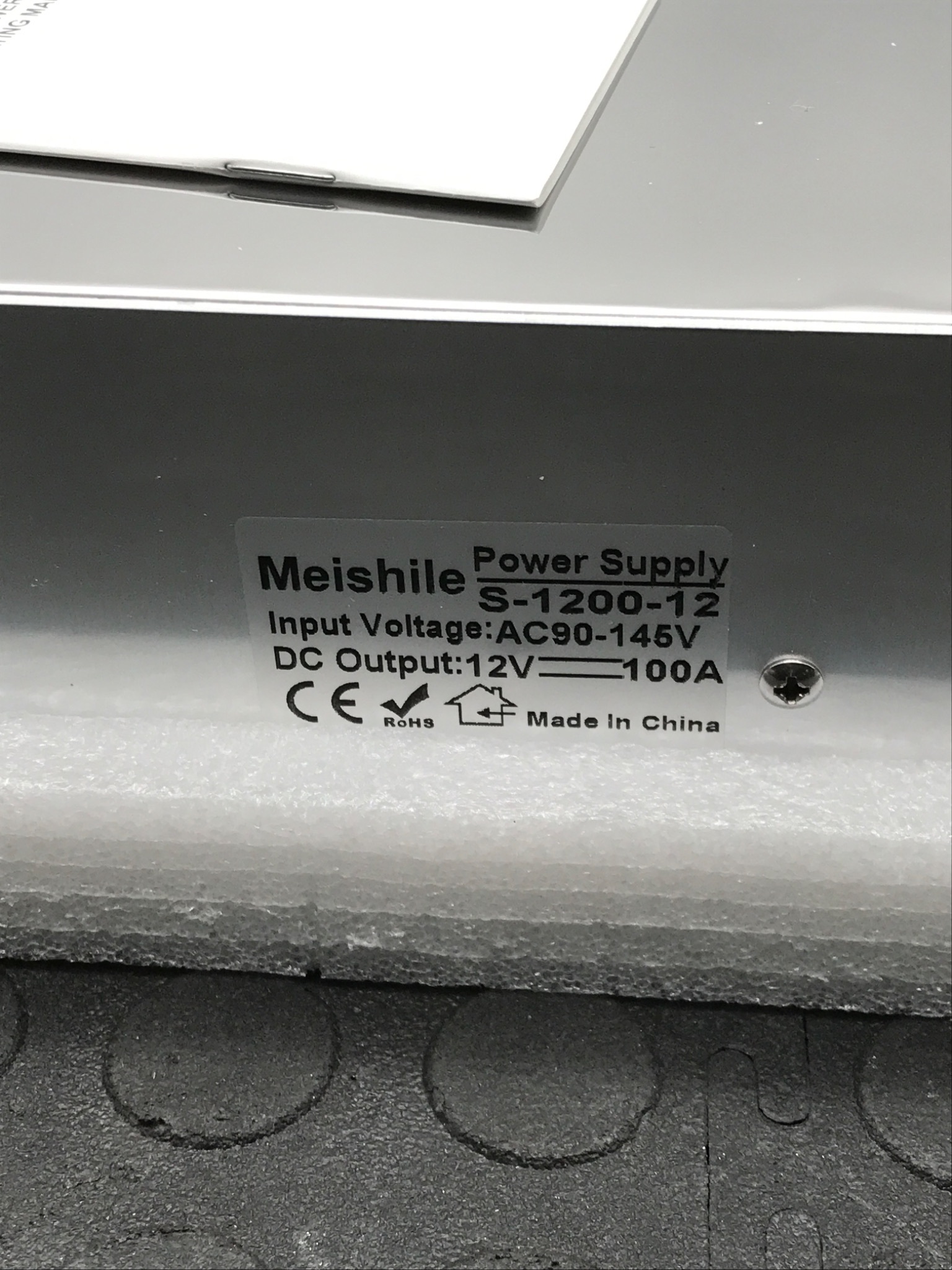MEISHILE S‑1200‑12 12V 100A Switching Power Supply NEW 2