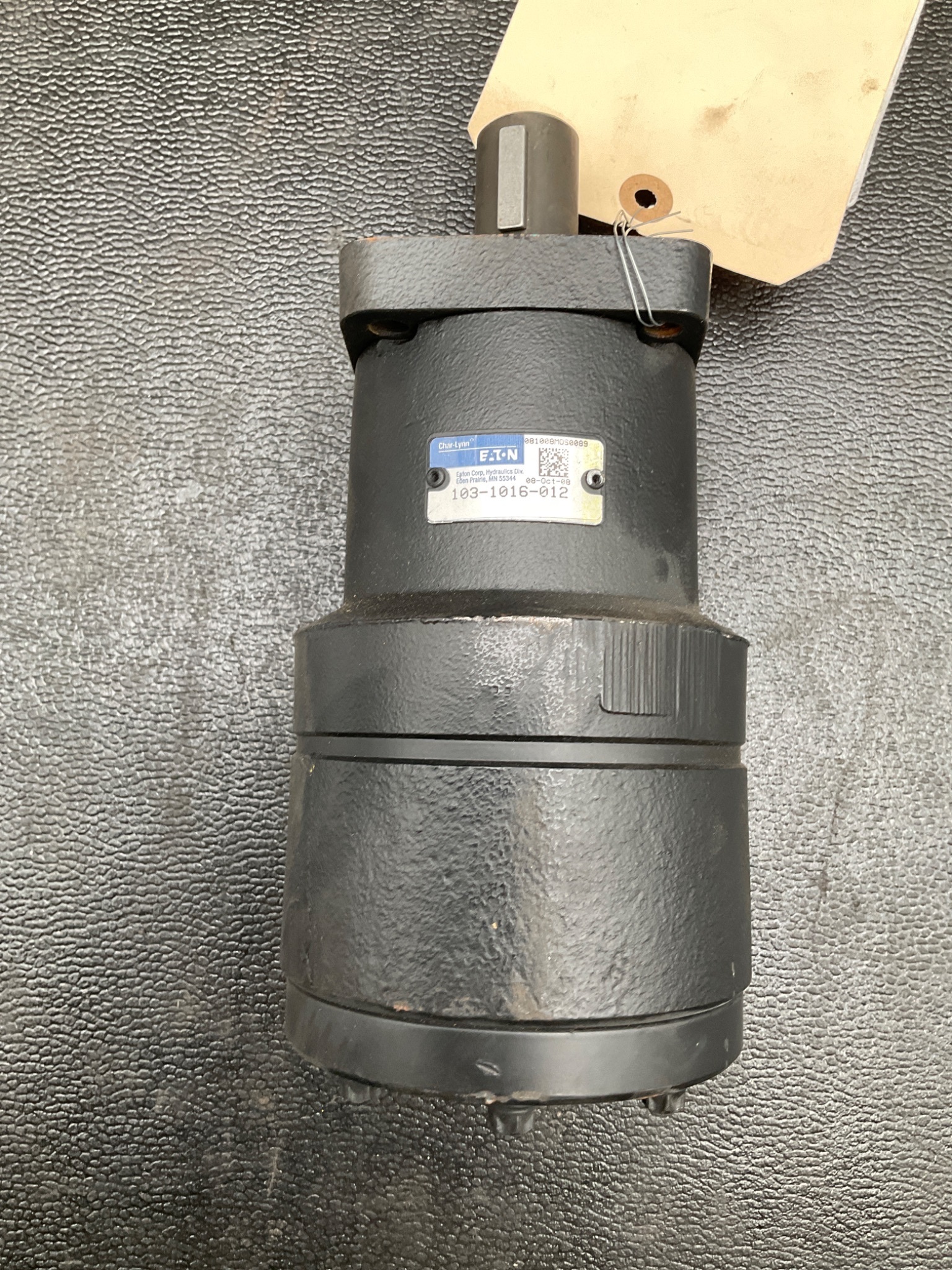 EATON 103-1016-012 Hydraulic Motor S Series 1" Shaft 4-Bolt Mount USED 3