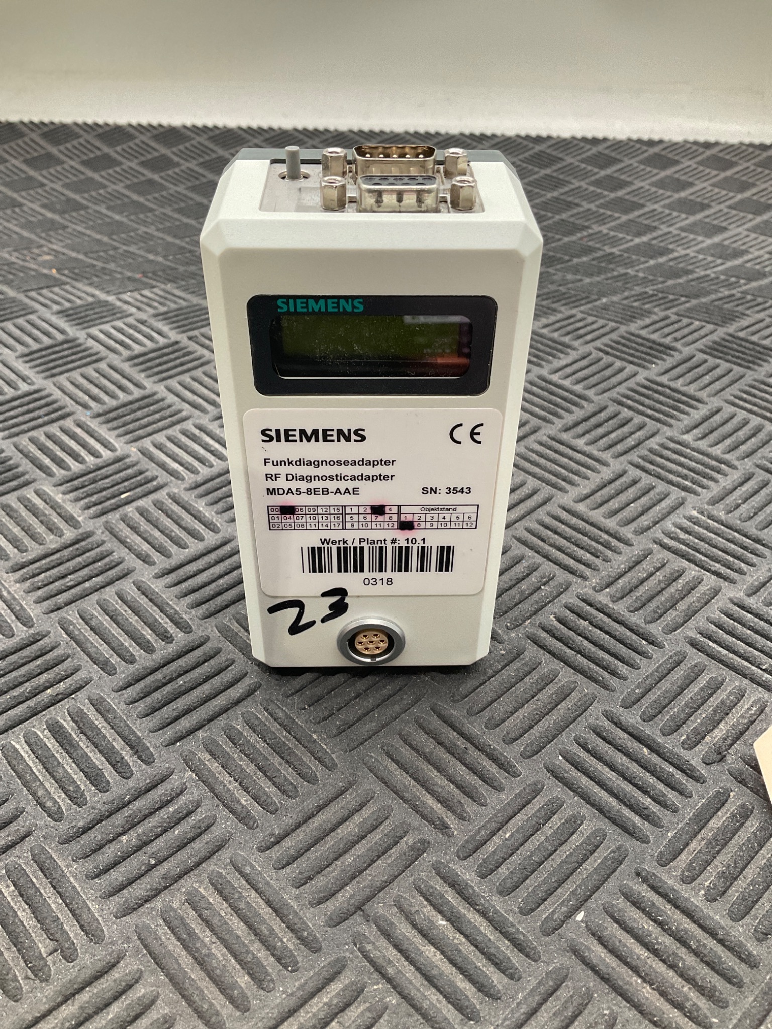 SIEMENS MDA5‑8EB‑AAE RF Diagnostic Adapter USED 0