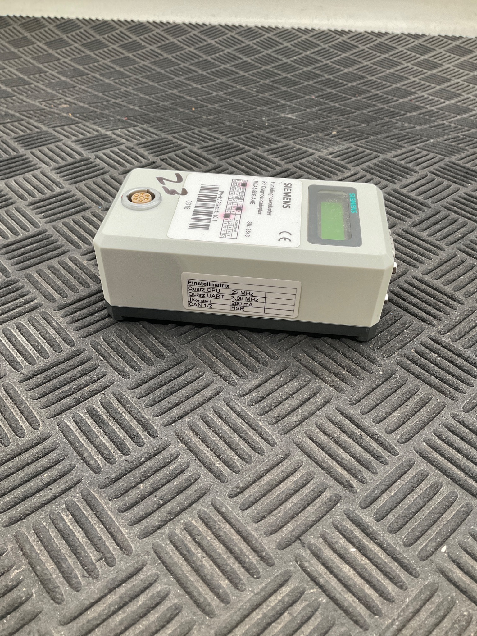 SIEMENS MDA5‑8EB‑AAE RF Diagnostic Adapter USED 1