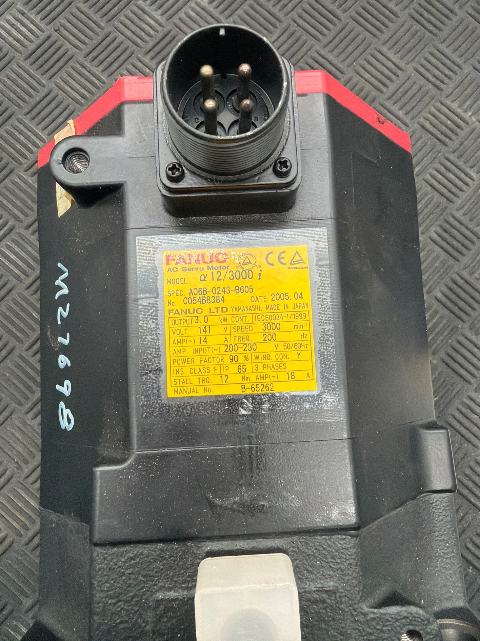 FANUC A06B‑0243‑B605 α12/3000i AC Servo Motor USED 1