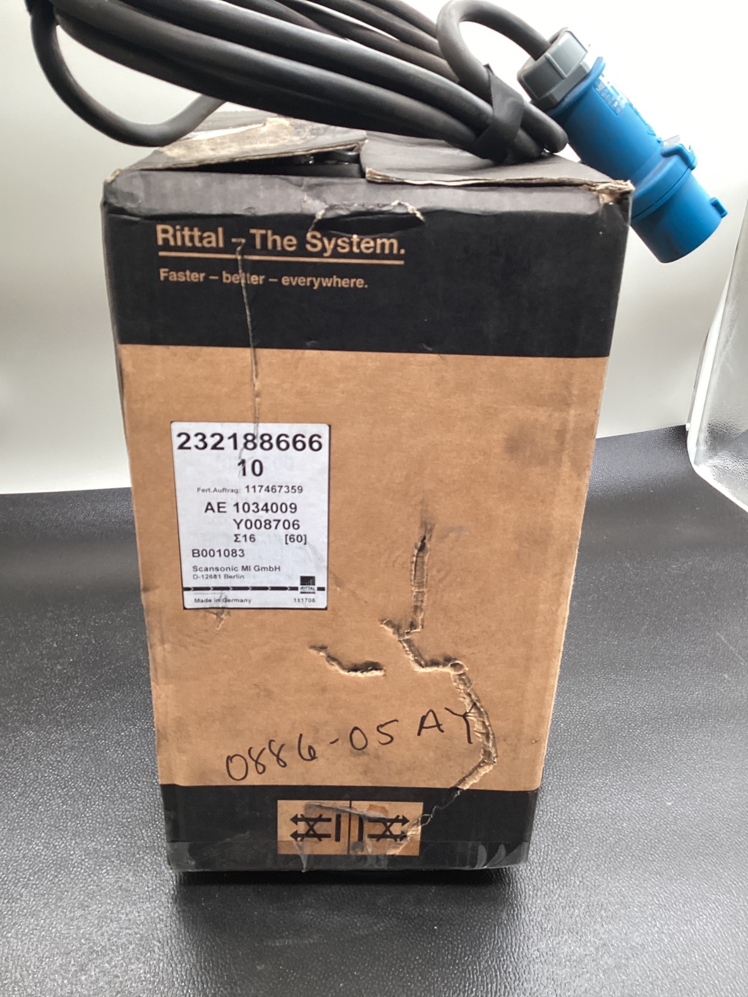 2018 SCANSONIC NETZ-BOX-24V-M23-230V-CEE-AB POWER SUPPLY BOX; NEW 8