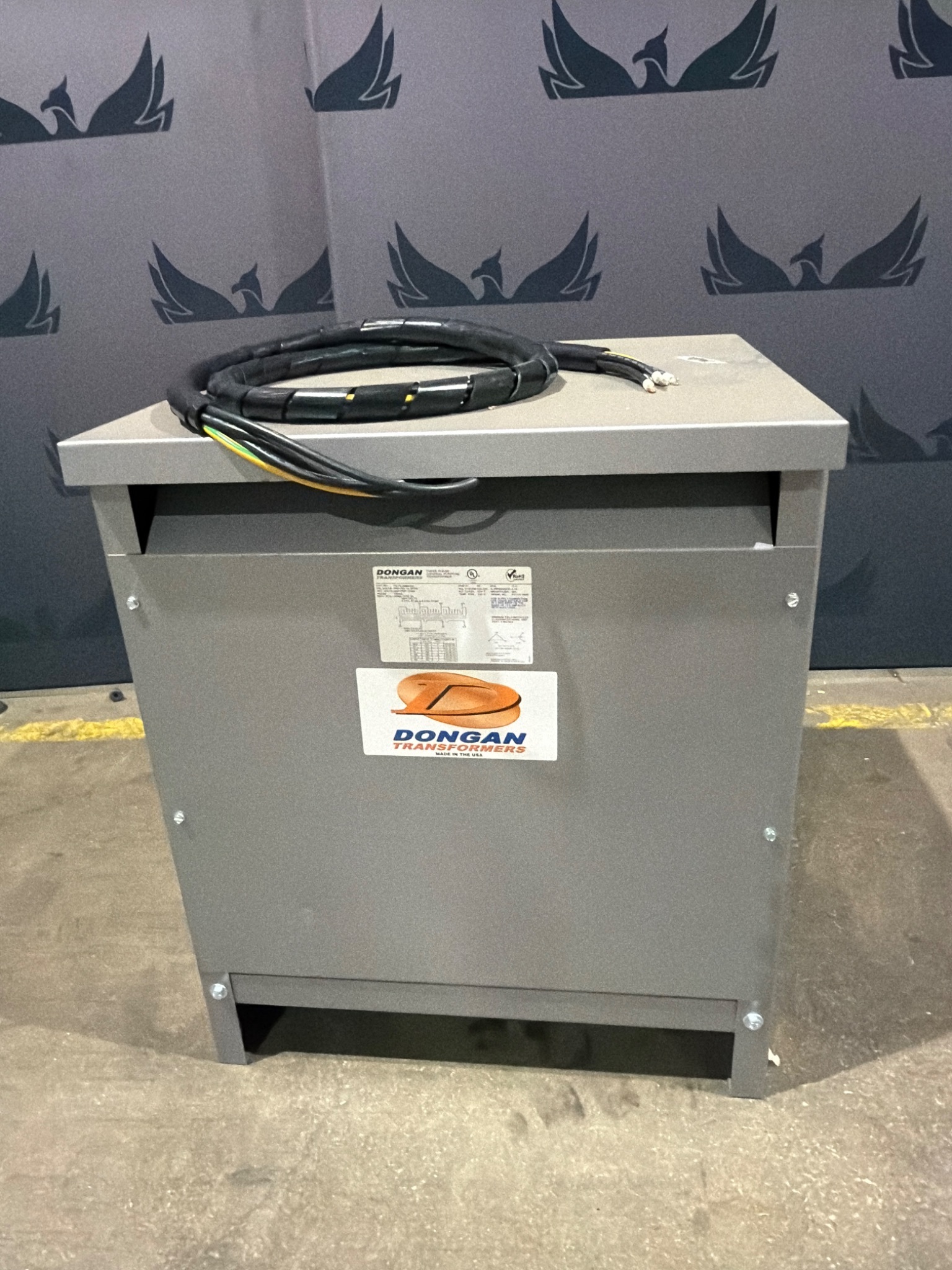 DONGAN 73 75 3494SH 75 KVA THREE PHASE TRANSFORMER USED 0
