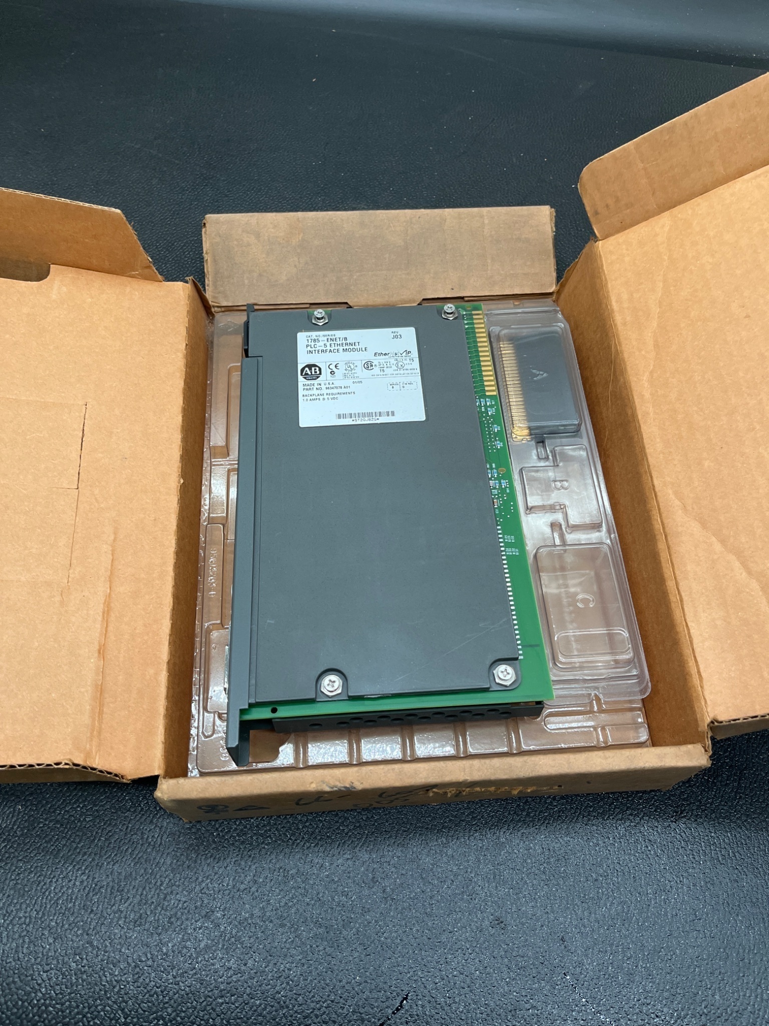 ALLEN BRADLEY 1785-ENET/B PLC 5 ETHERNET INTERFACE MODULE NEW OPEN BOX 4