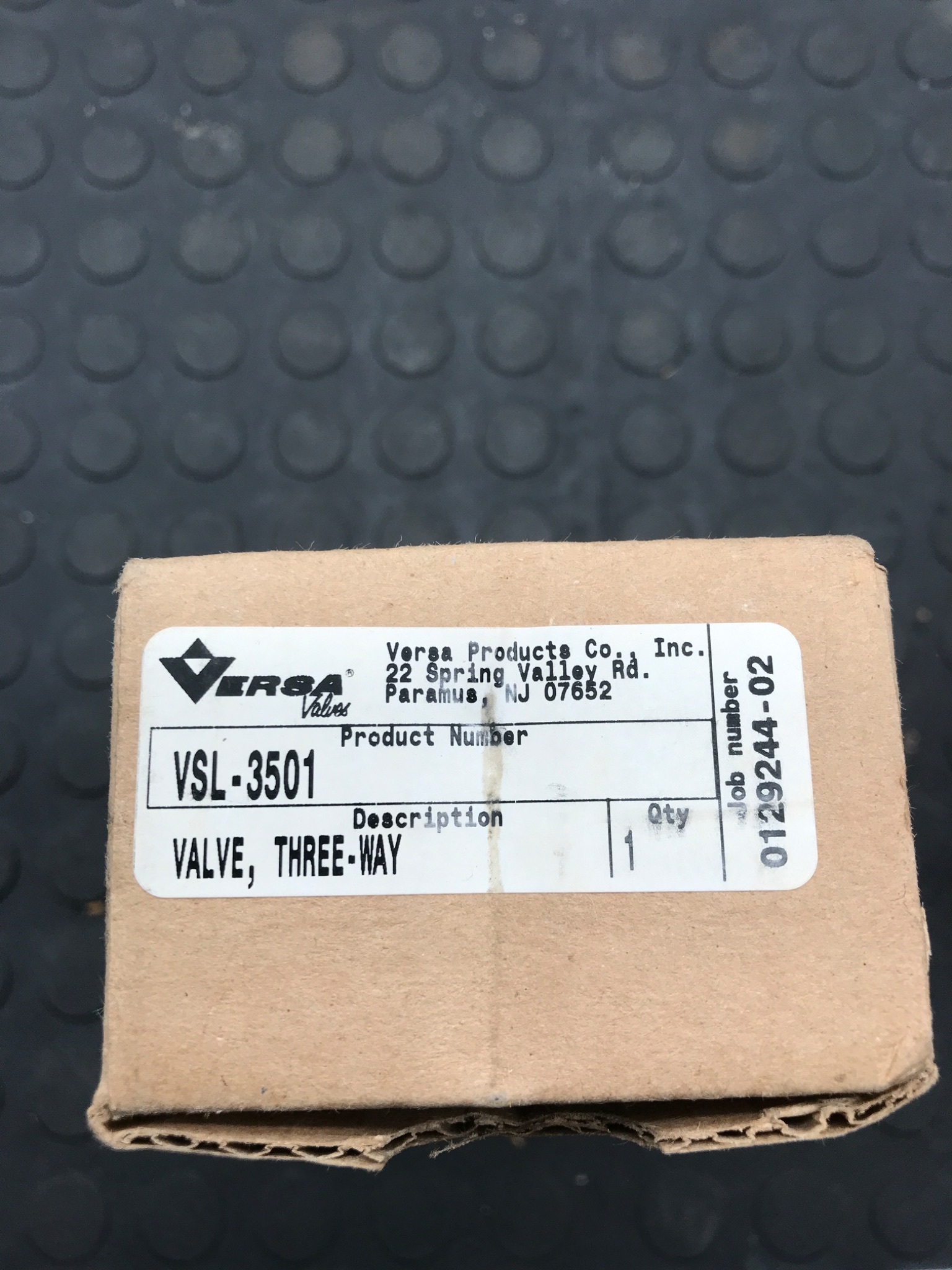 VERSA VSL‑3501 Three‑Way Valve NEW 1