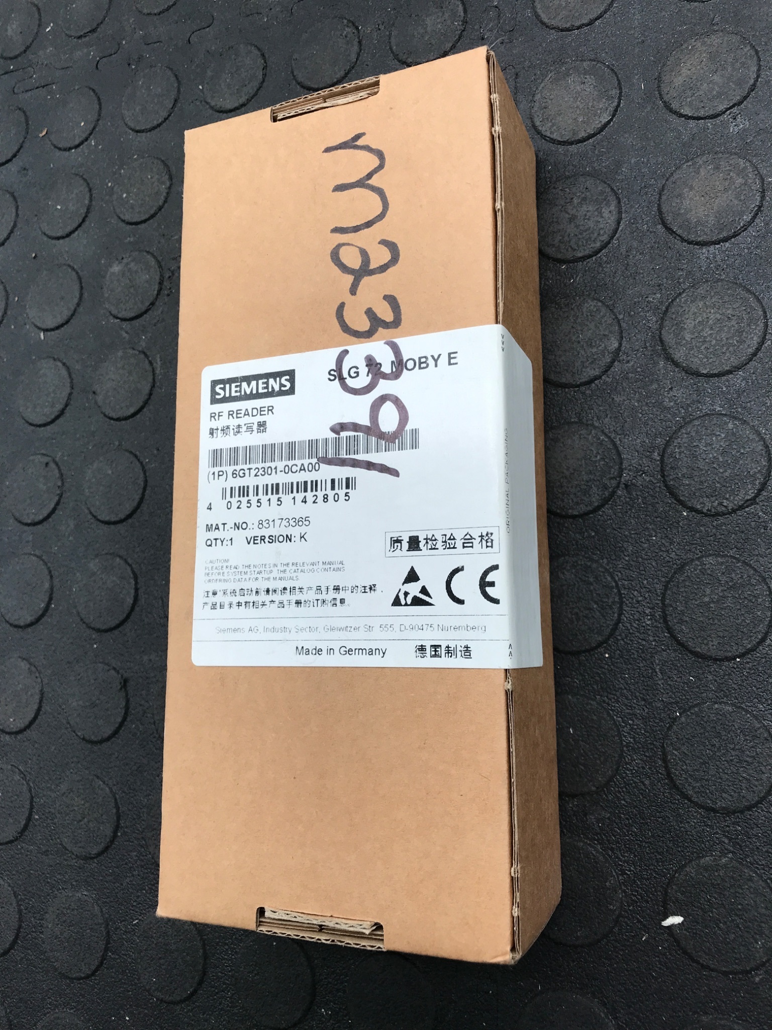 SIEMENS 6GT2301‑0CA00 RF Reader NEW 0