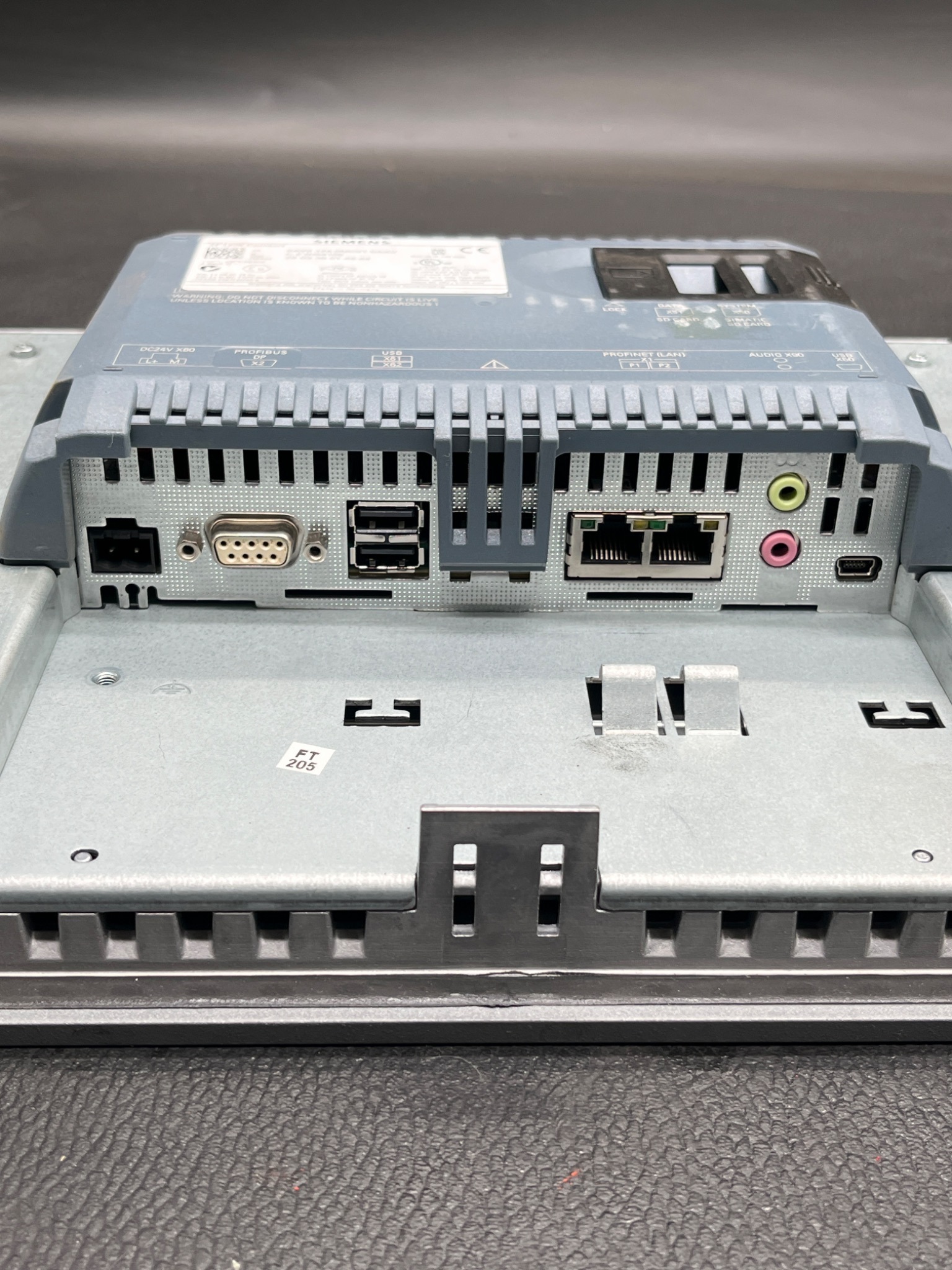 SIEMENS 6AV2124-0MC01-0AX0 TP1200 COMFORT HMI OPERATOR PANEL USED SCREEN DMG 3