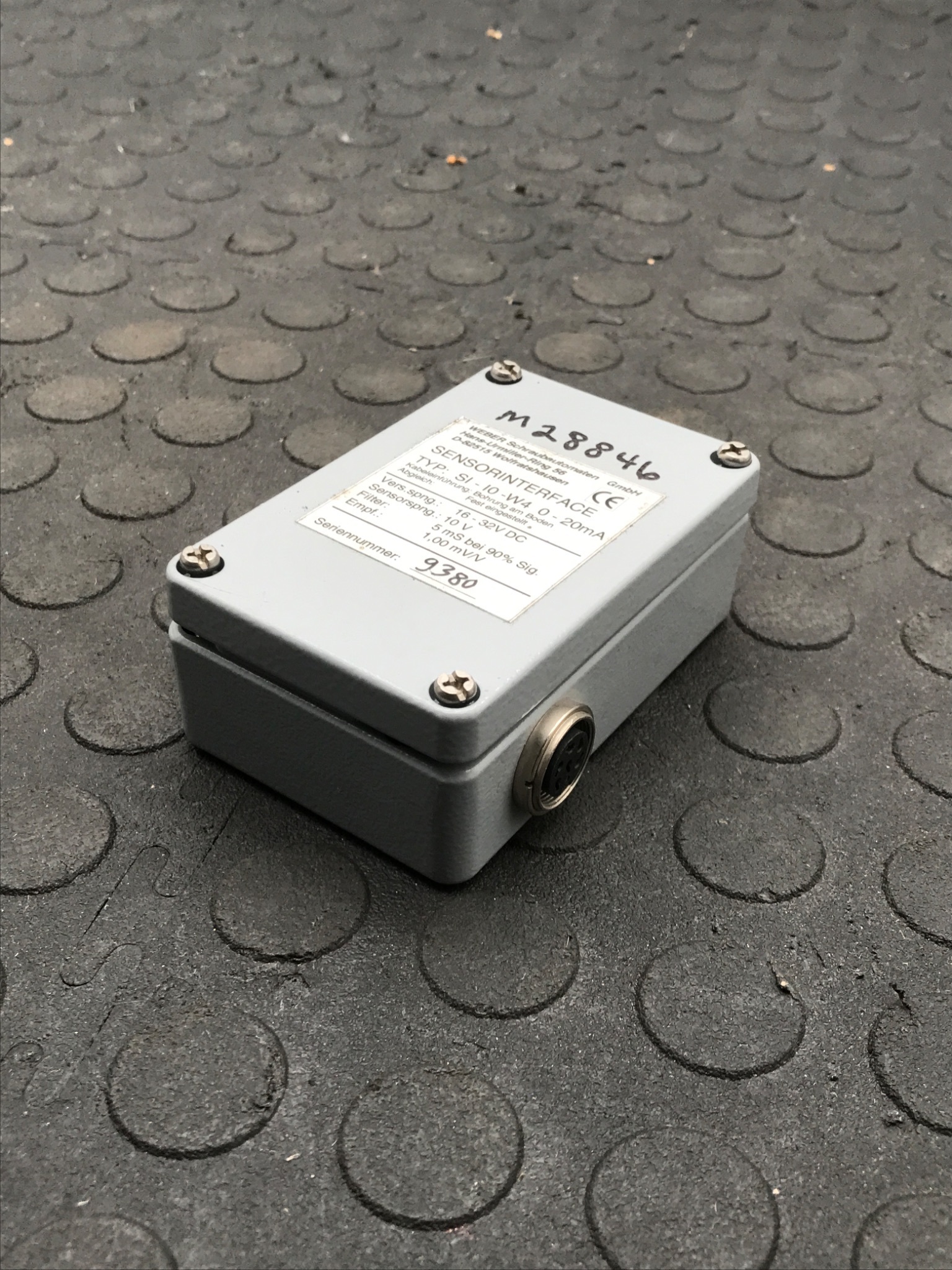 WEBER SI-I0-W4 Sensor Interface 0–20mA USED 1