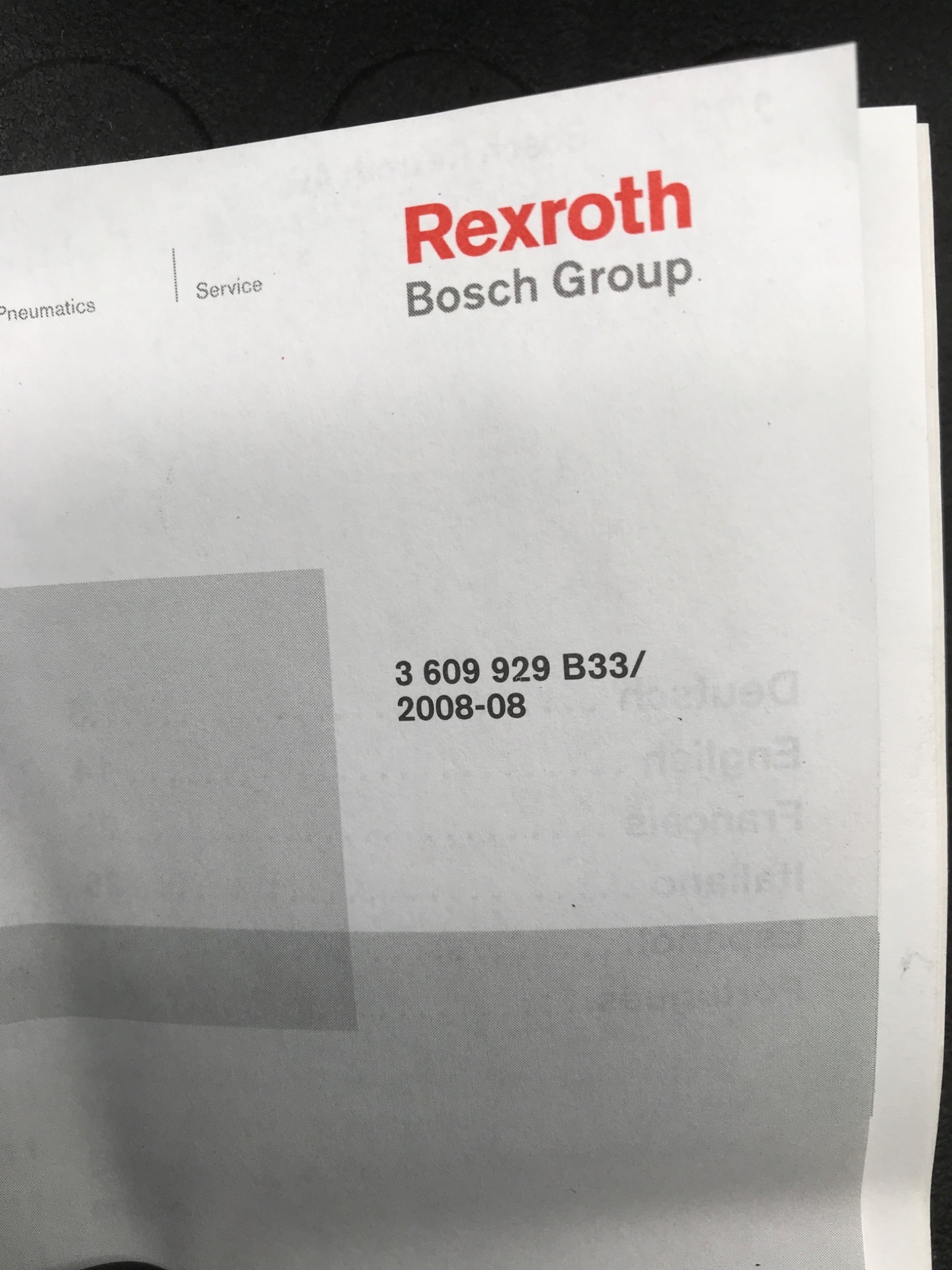 BOSCH REXROTH 3 609 929 B33 Torque Transducer NEW 4