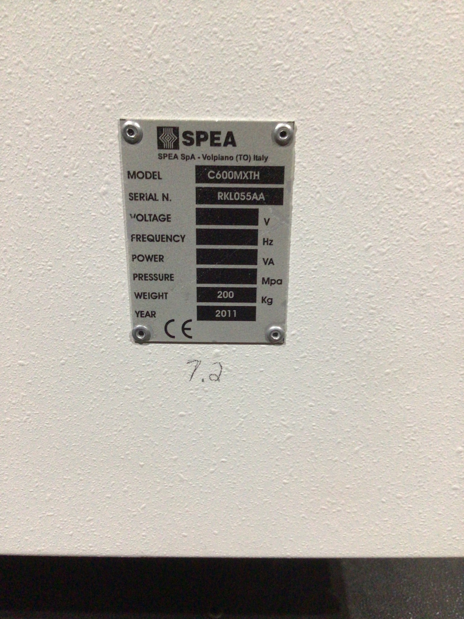 SPEA C600MXTH Thermal Conditioning Unit USED 5