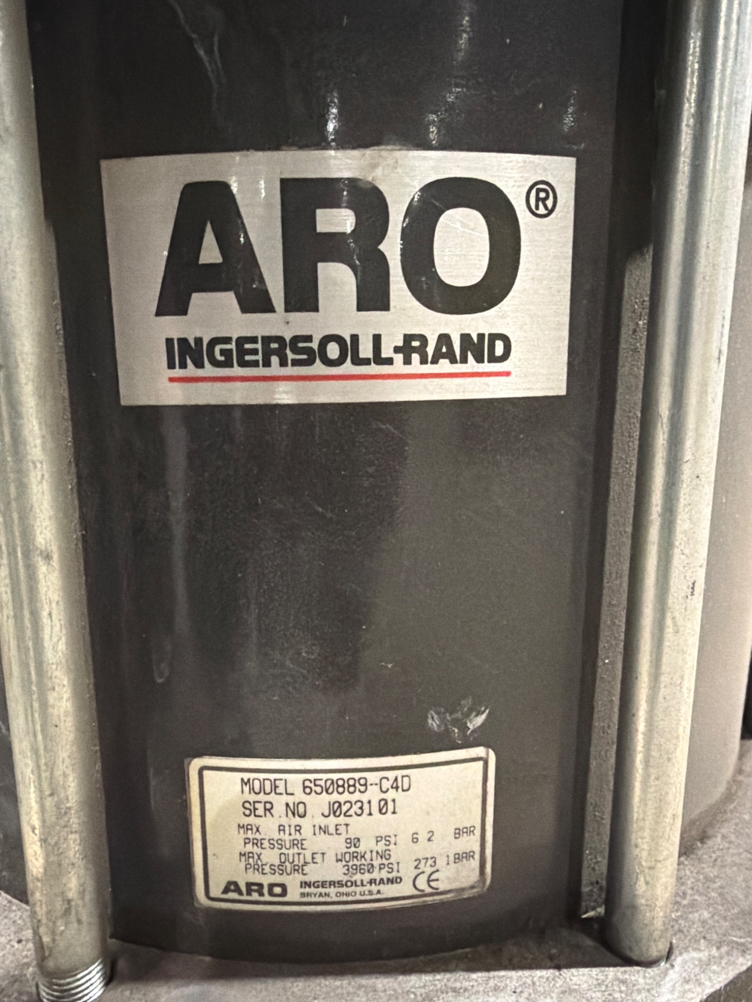ARO 650889‑C4D 44:1 Air Motor Chop‑Check Piston Pump USED 4
