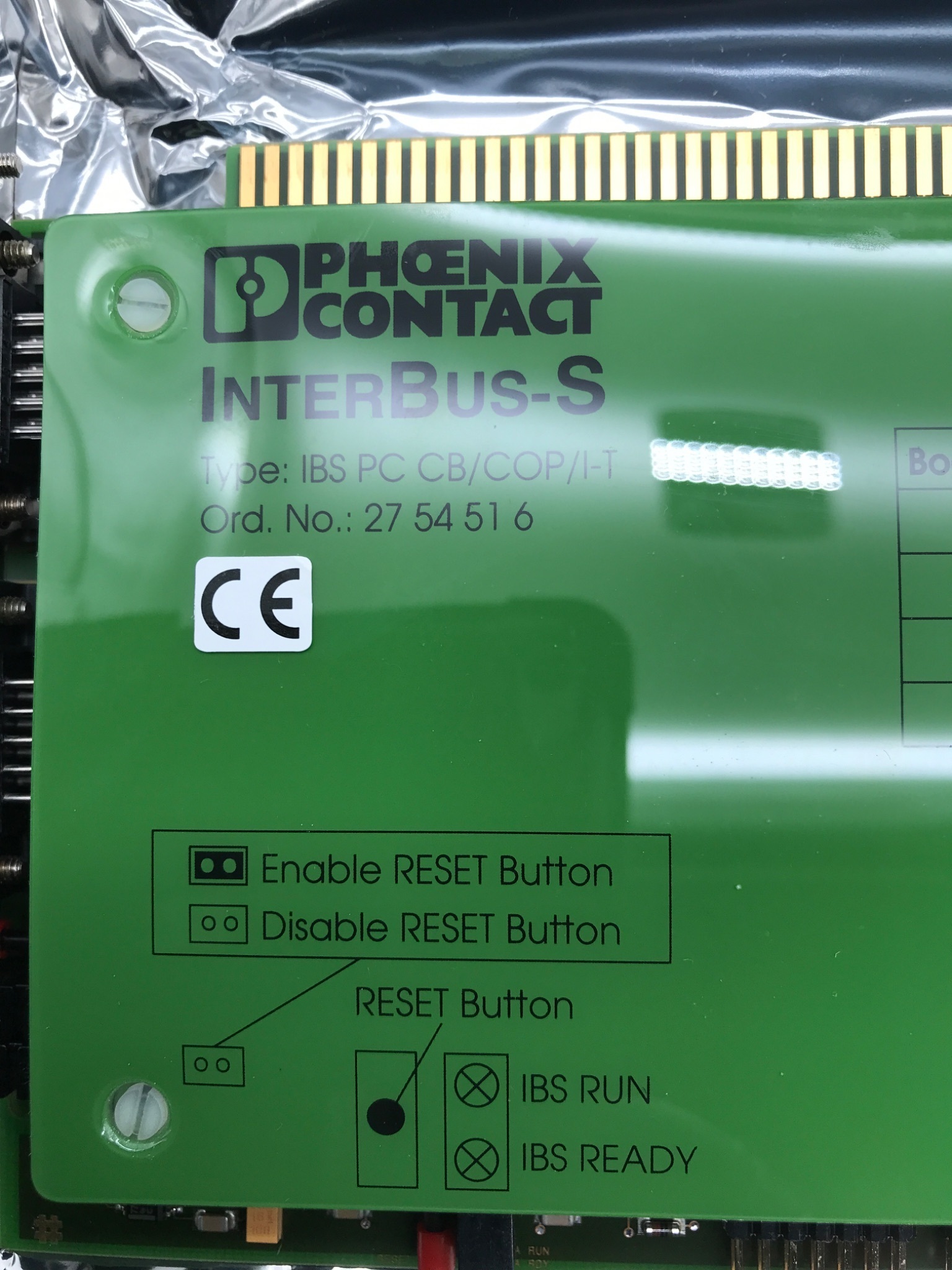 PHOENIX CONTACT 2754516 INTERBUS‑S IBS PC CB/COP/I‑T Interface Module NEW 3