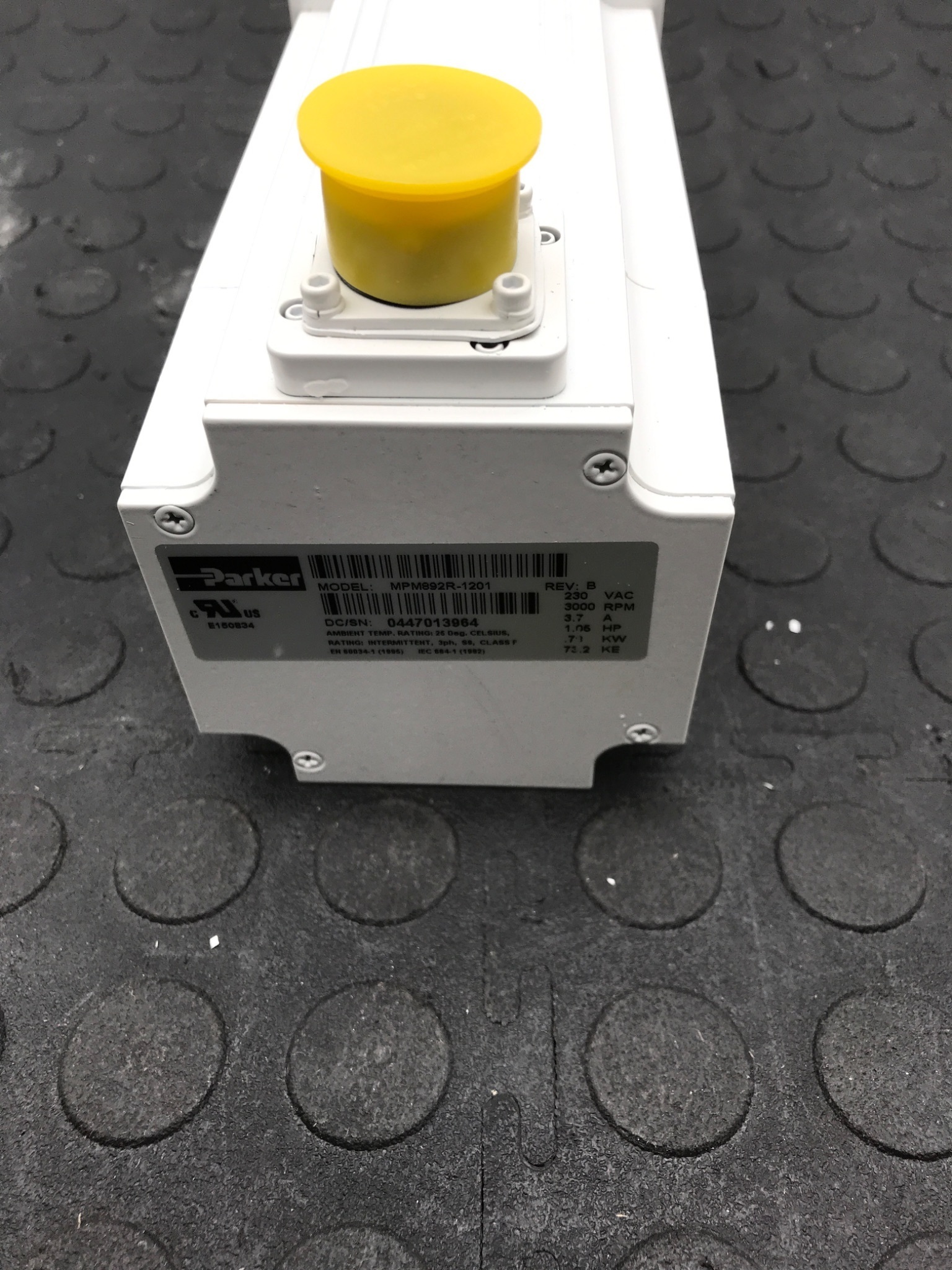 PARKER MPM892R‑1201 Servo Motor 230VAC 1.05HP NEW 0
