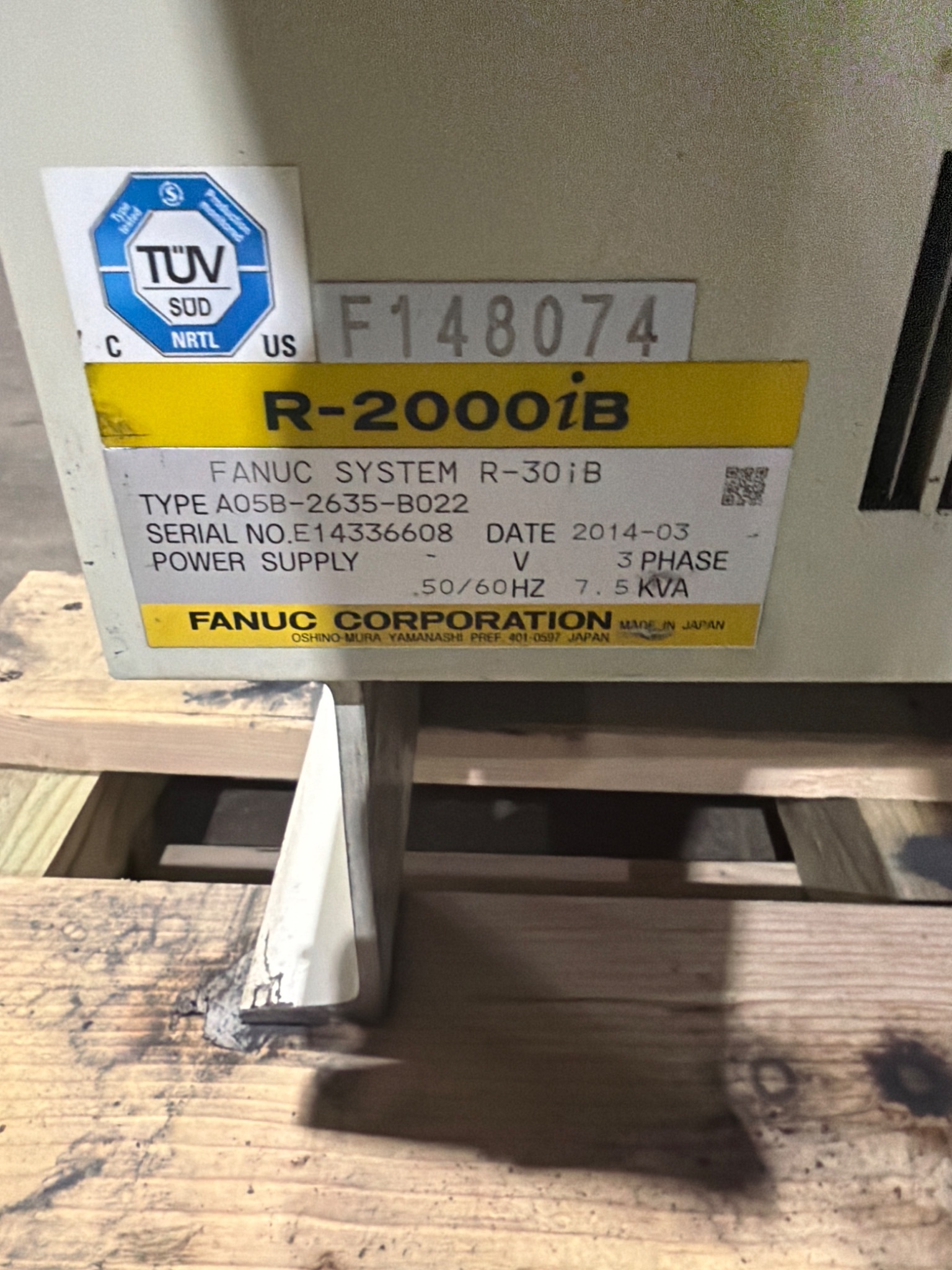 FANUC R-2000iB/210F Complete w/ R-30iB Controls USED 11