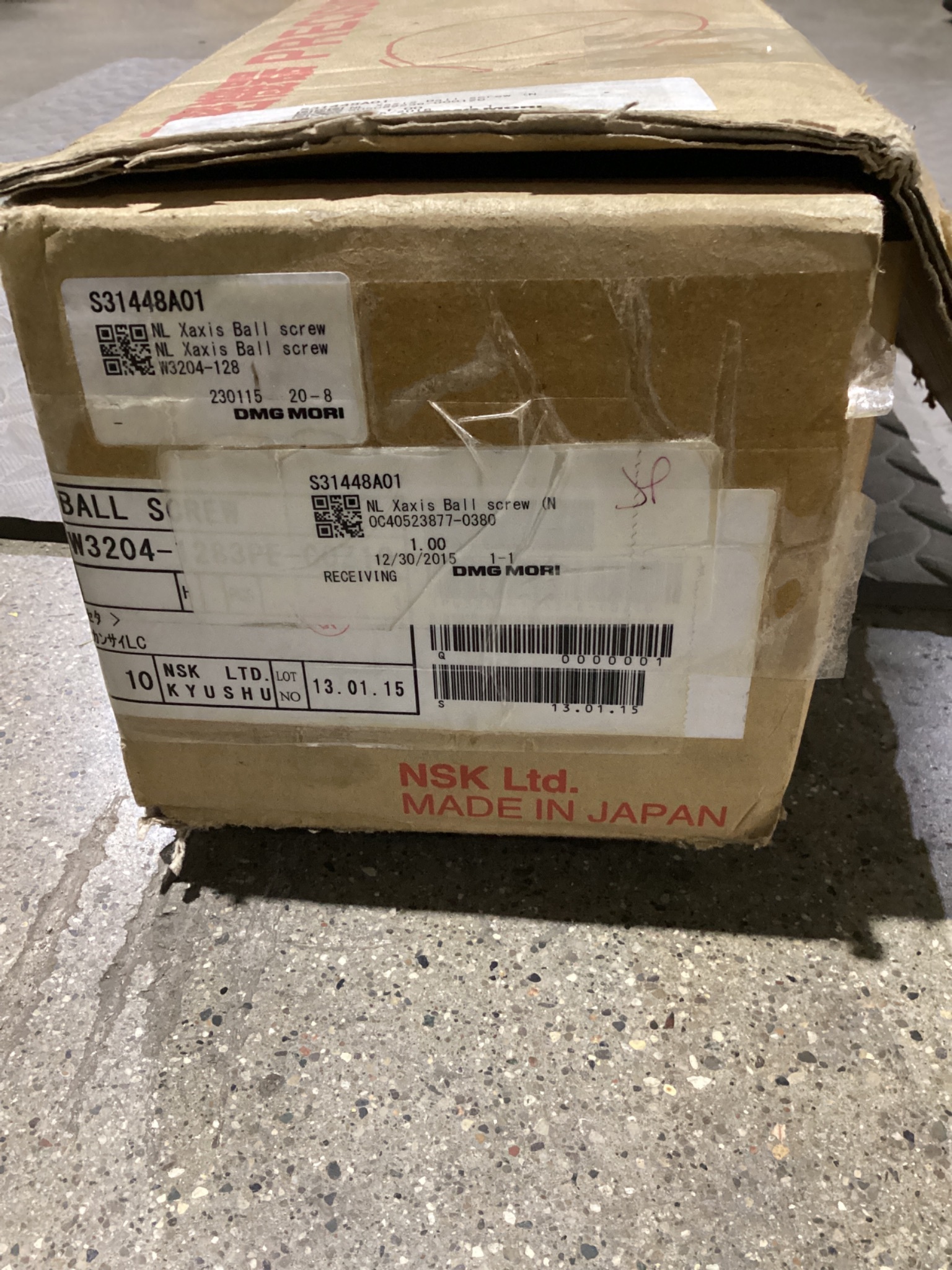 MORI SEIKI X-AXIS BALL SCREW - NEW IN BOX 6