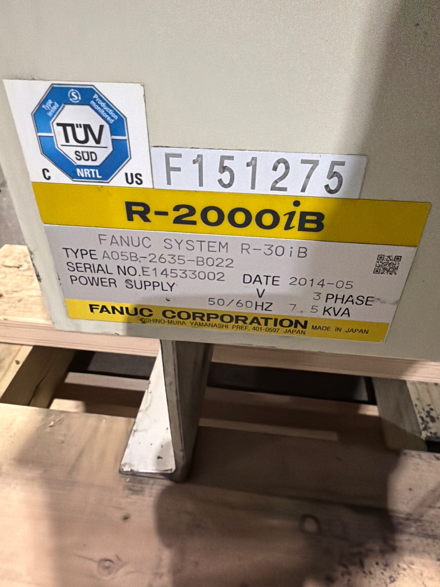 FANUC R-2000iB/210F Complete w/ R-30iB Controls USED 7