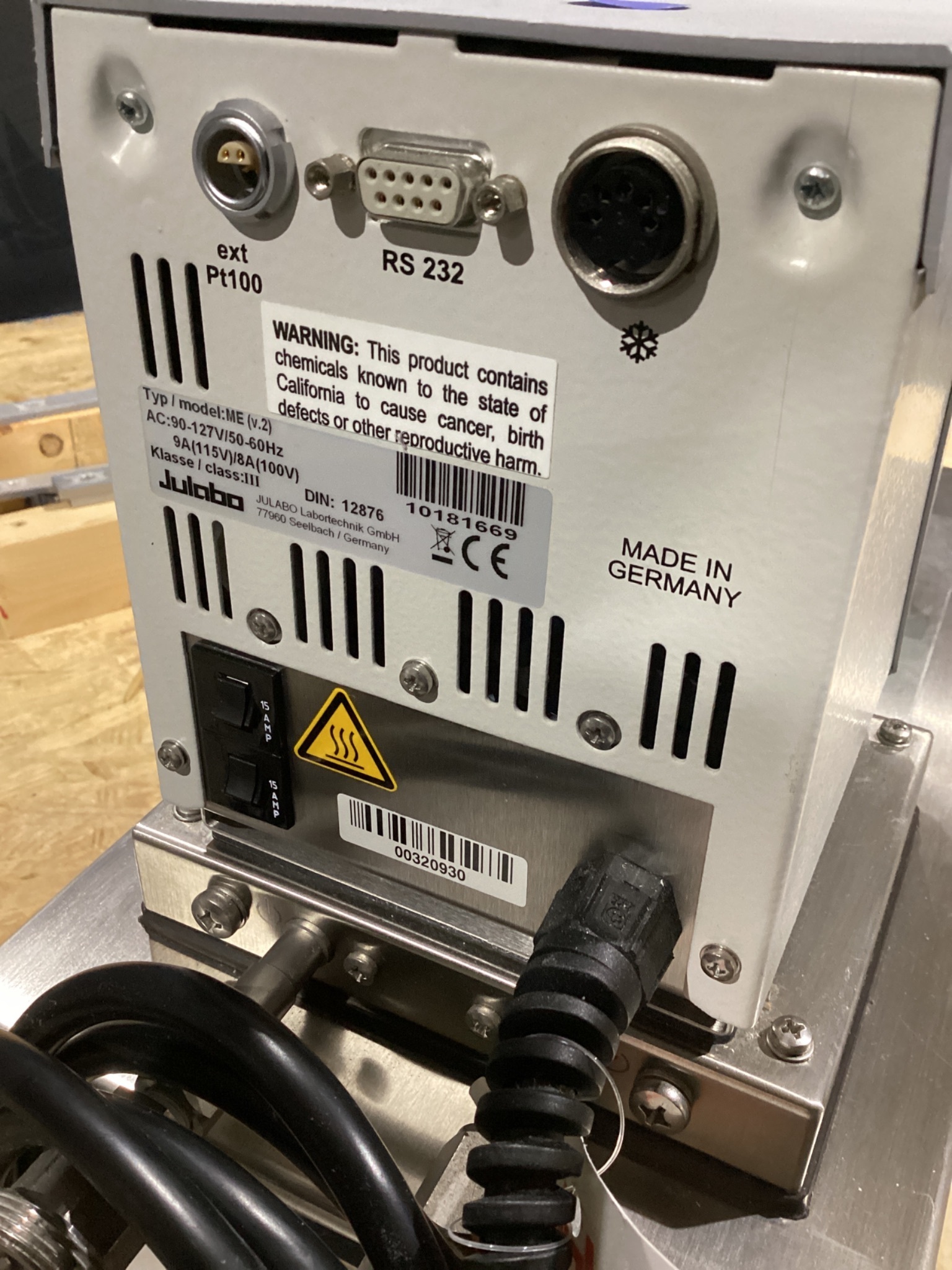 JULABO ME-4 HEATING CIRCULATOR WATER BATH USED 5