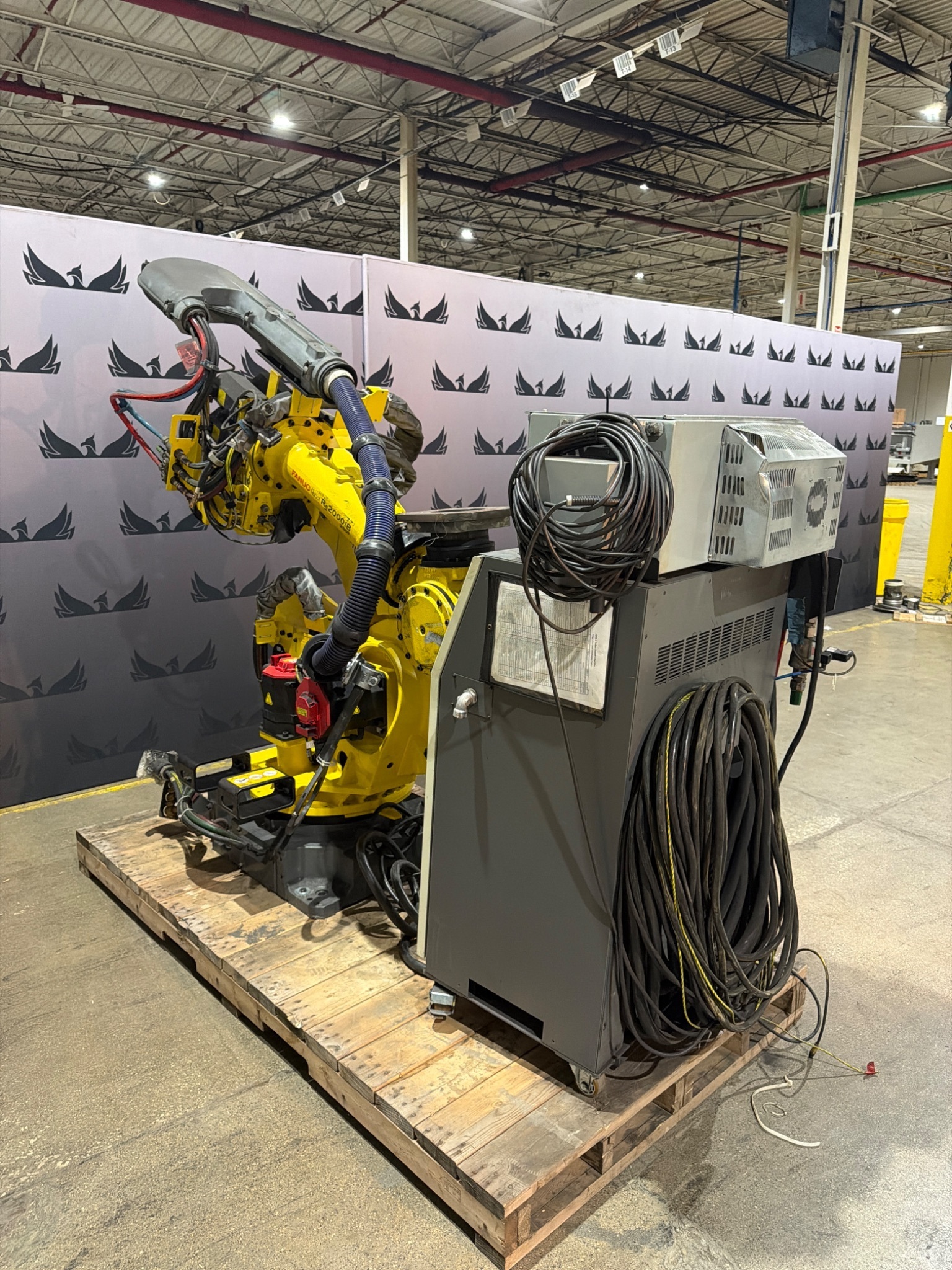 FANUC R‑2000iB/250F Robot w/ R‑30iA Controller & WTC Weld Controls USED 1