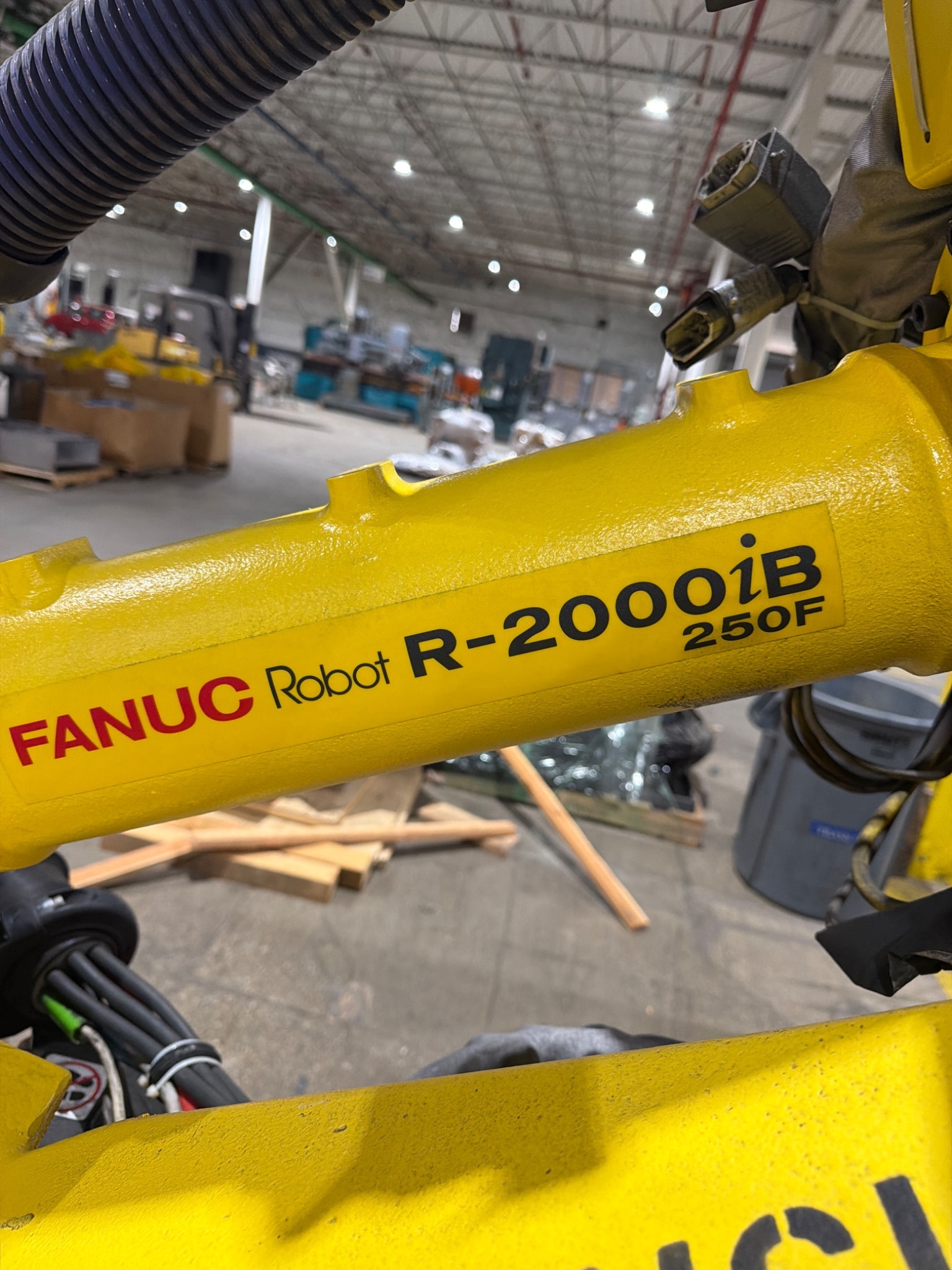 FANUC R‑2000iB/250F Robot w/ R‑30iA Controller & WTC Weld Controls USED 2