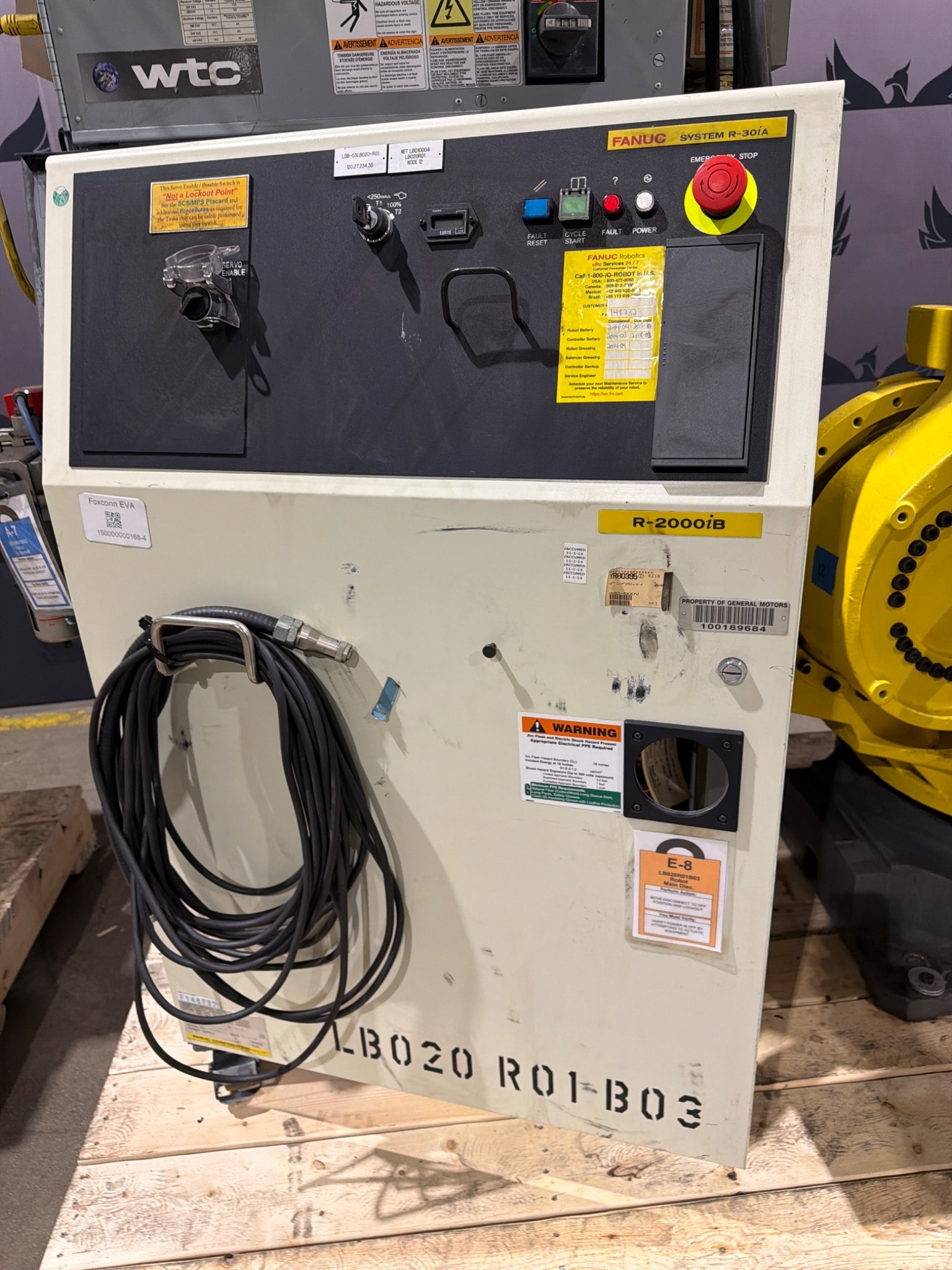 FANUC R‑2000iB/185L Robot w/ R‑30iA & WTC Weld Controller; USED 1