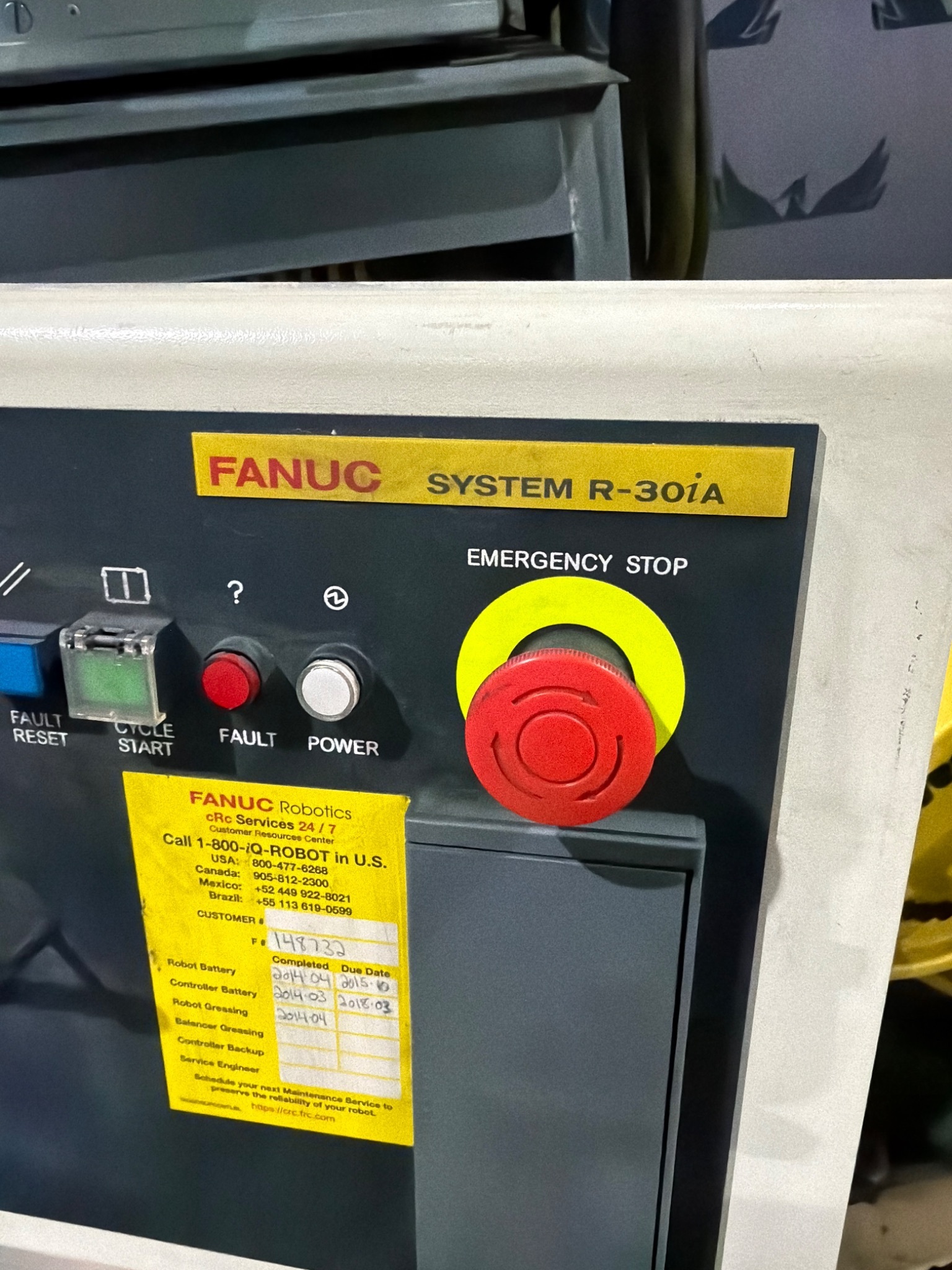 FANUC R‑2000iB/185L Robot w/ R‑30iA & WTC Weld Controller; USED 2