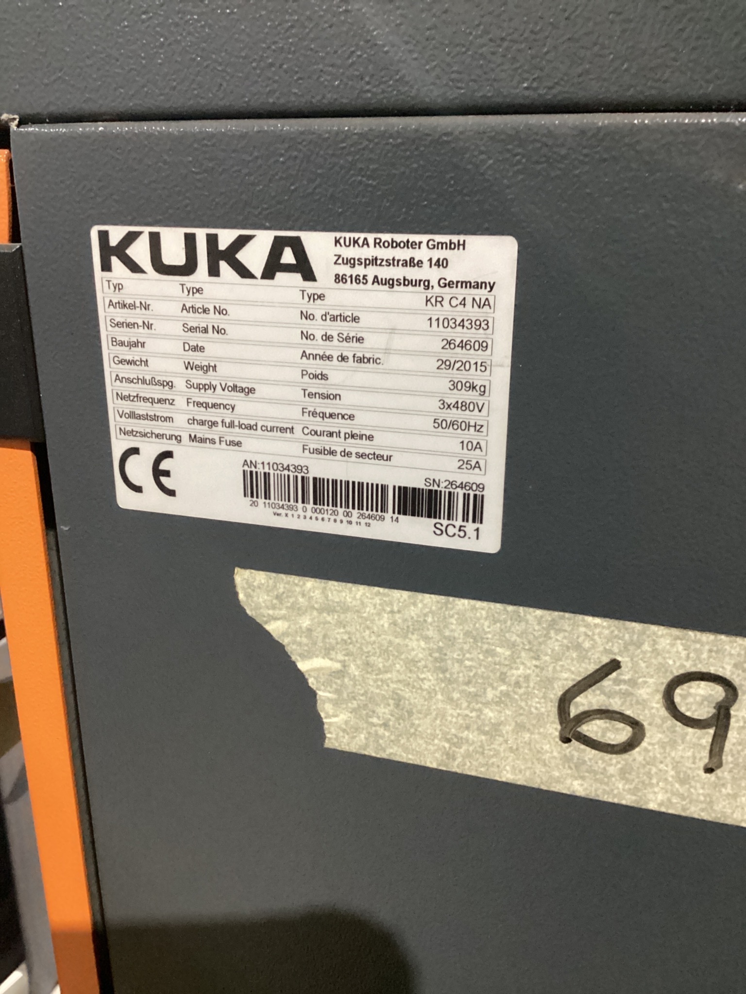 KUKA KR16 L6-2 w/ KR C4 Controls & TT3A Reamer NEW 5
