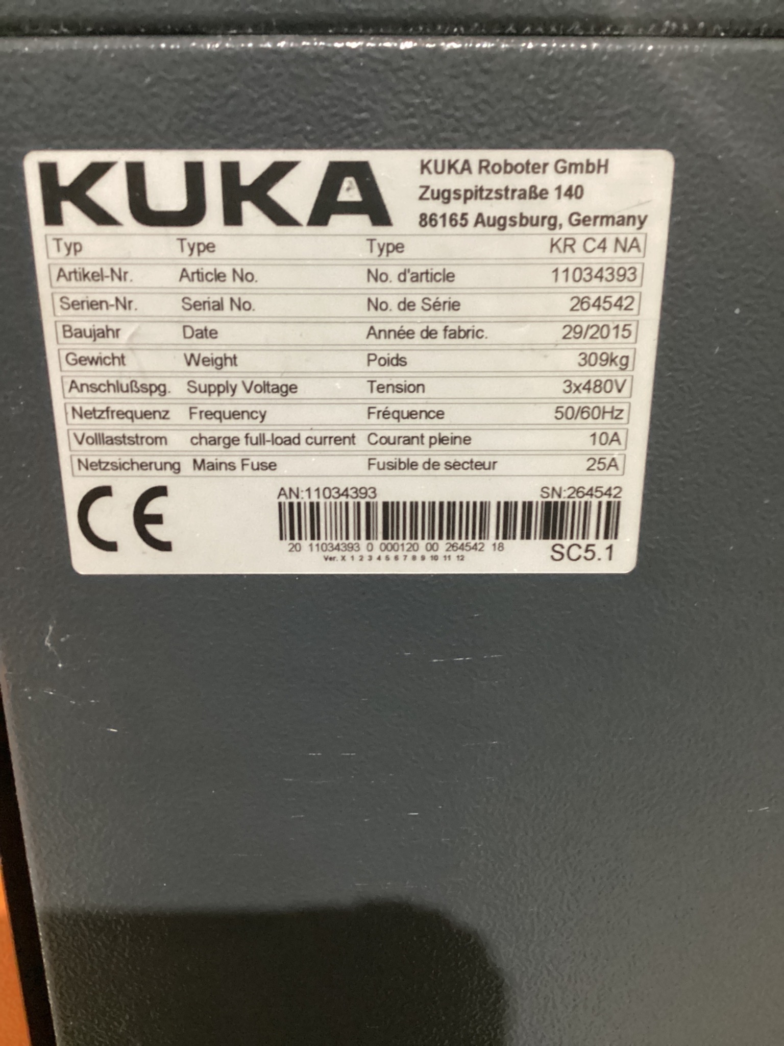 KUKA KR16 L6-2 w/ KR C4 Controls & TT3A Reamer NEW 7