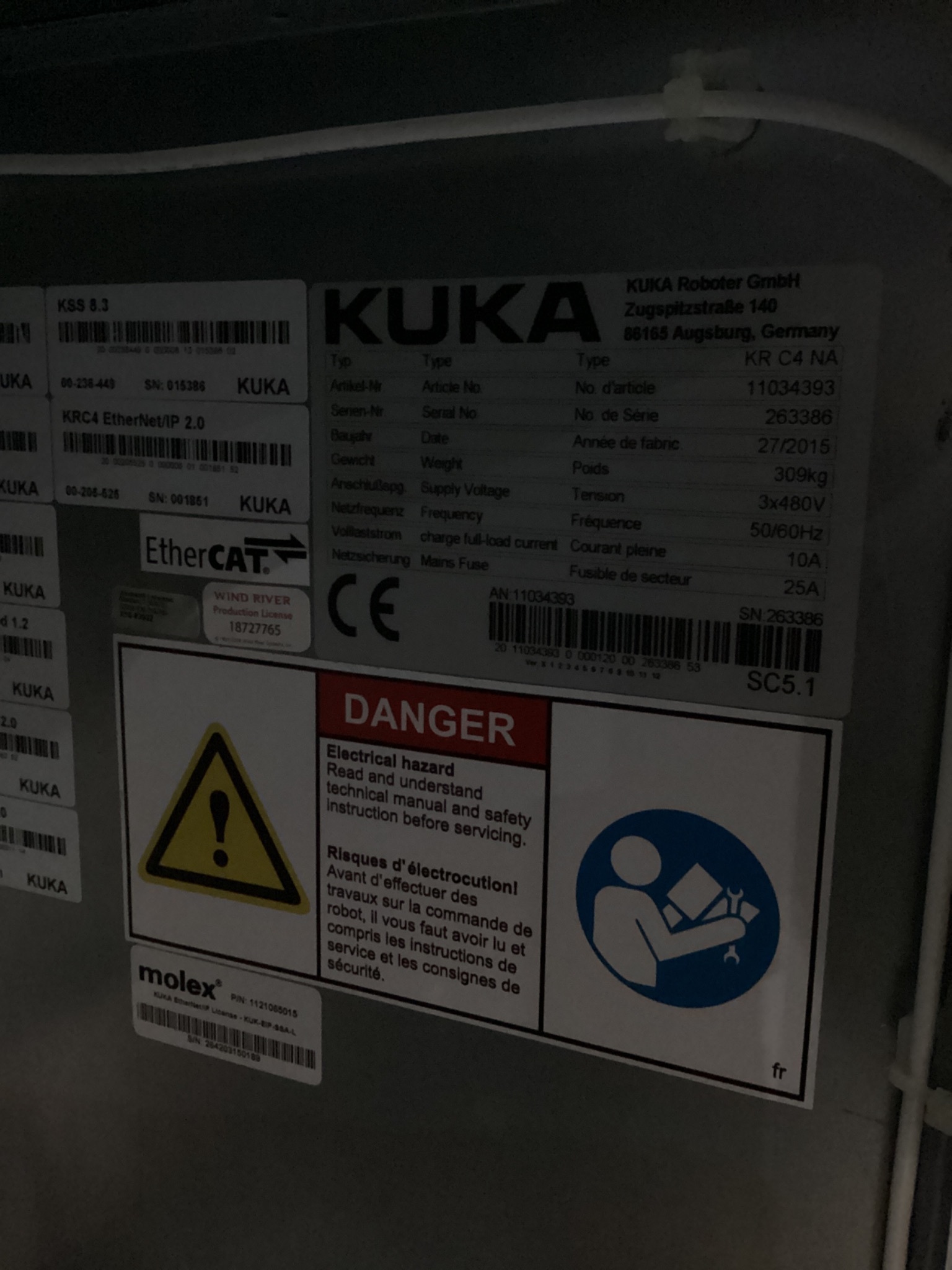 PAIR OF KUKA KR16 L6-2 Robots w/ KR C4 NA Controls & TT3A Reamers NEW 8