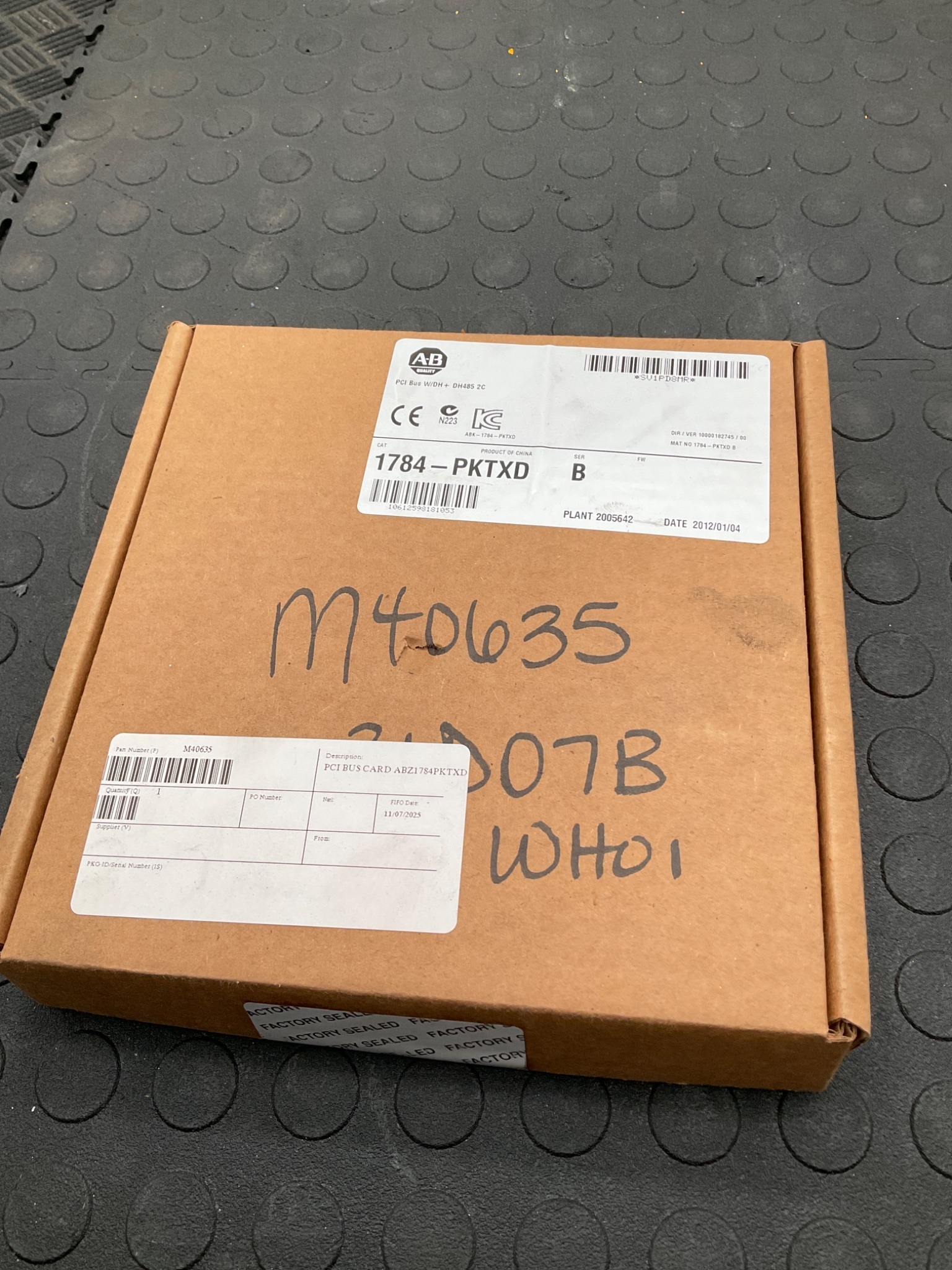 ALLEN BRADLEY 1784‑PKTXD /B PCI Bus DH+ / DH‑485 Communication Card NEW 0