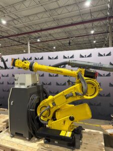 FANUC R‑2000iB/185L Robot Complete w/ R‑30iA & SCA Sealant Controls; USED