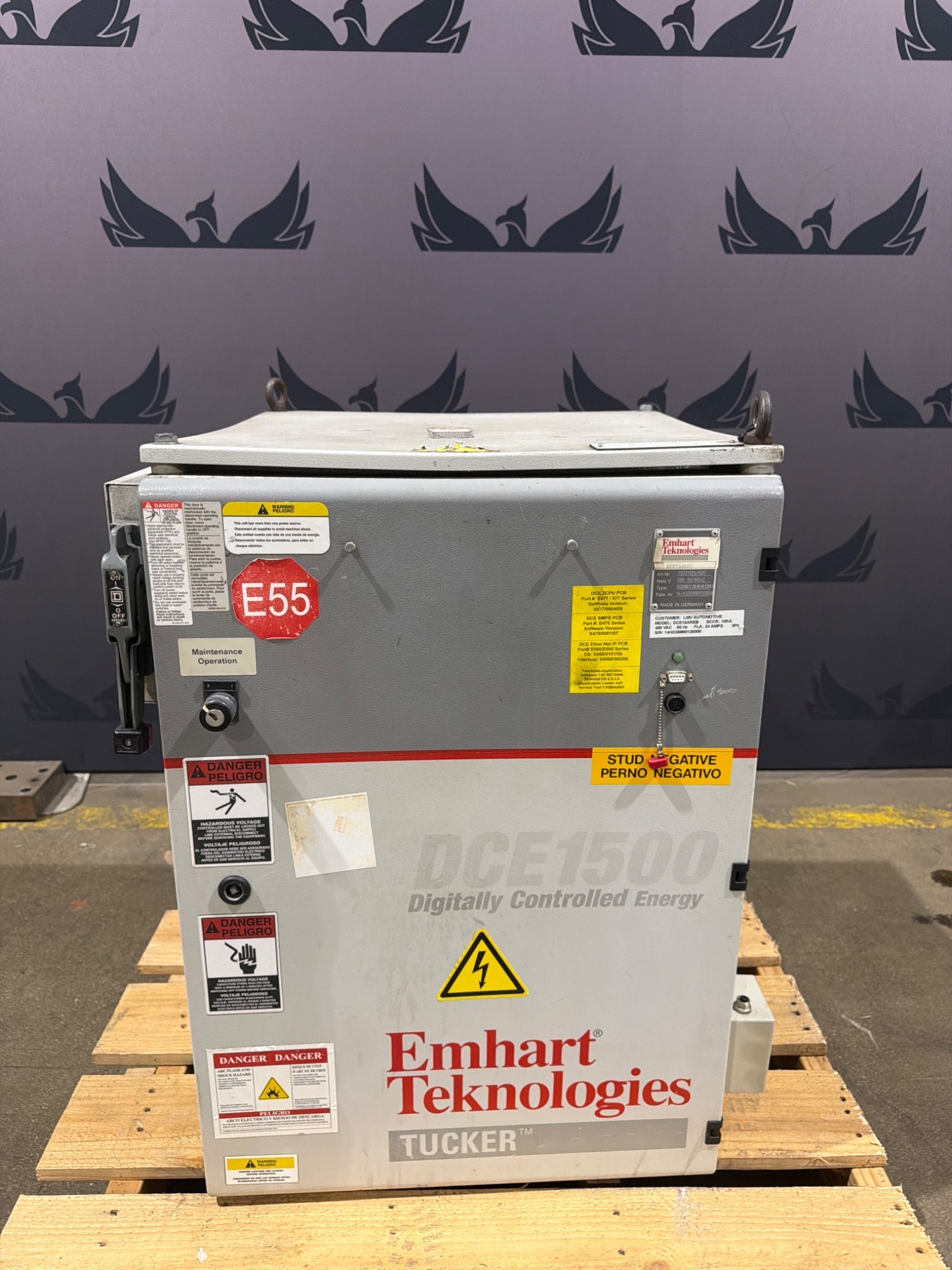 EMHART DCE15AREB DCE1500 Stud Welding Inverter w/ Pendant 480VAC USED 0