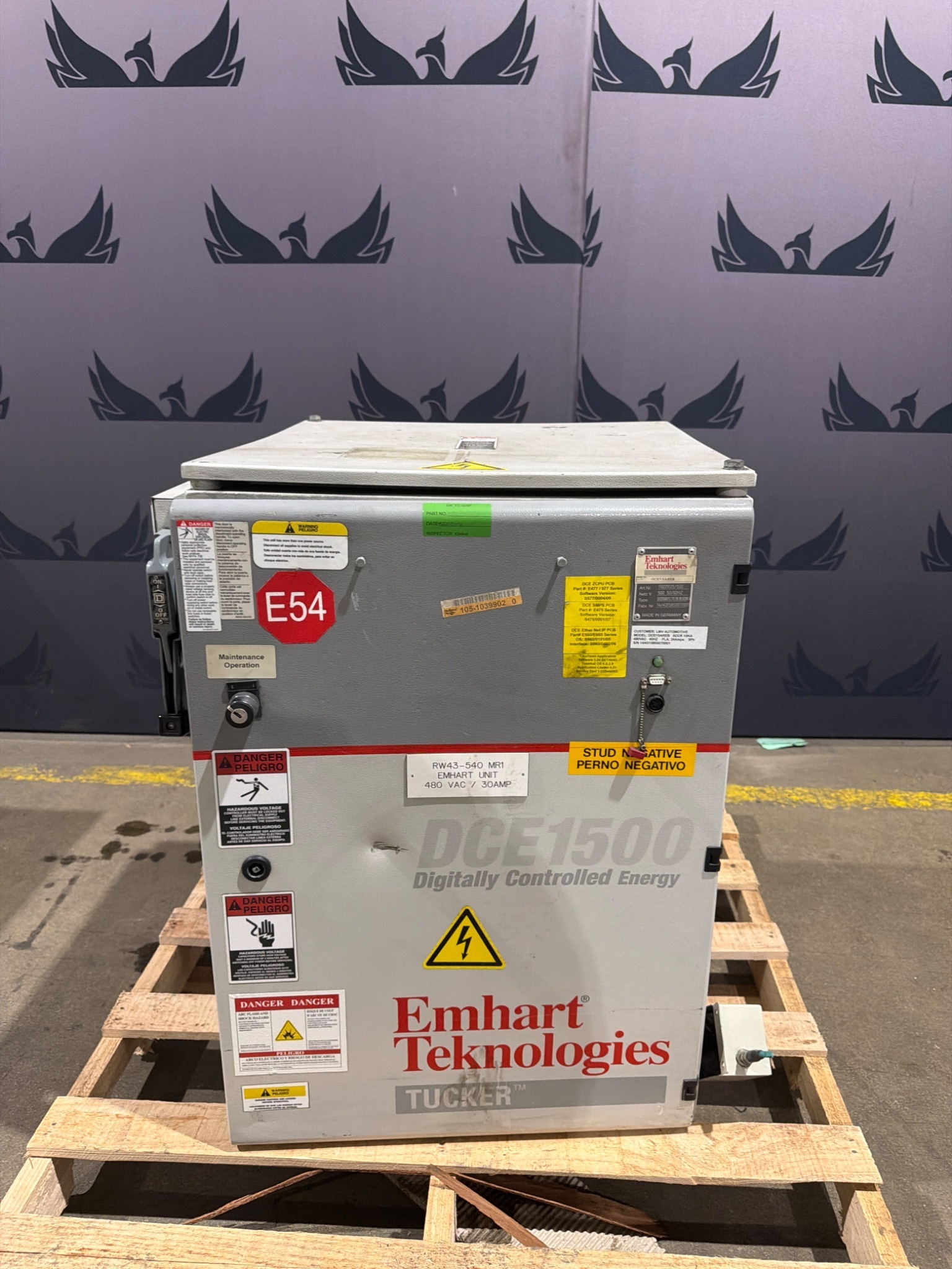 EMHART DCE15AMEB DCE1500 Stud Welding Inverter w/ Pendant 480V USED 0