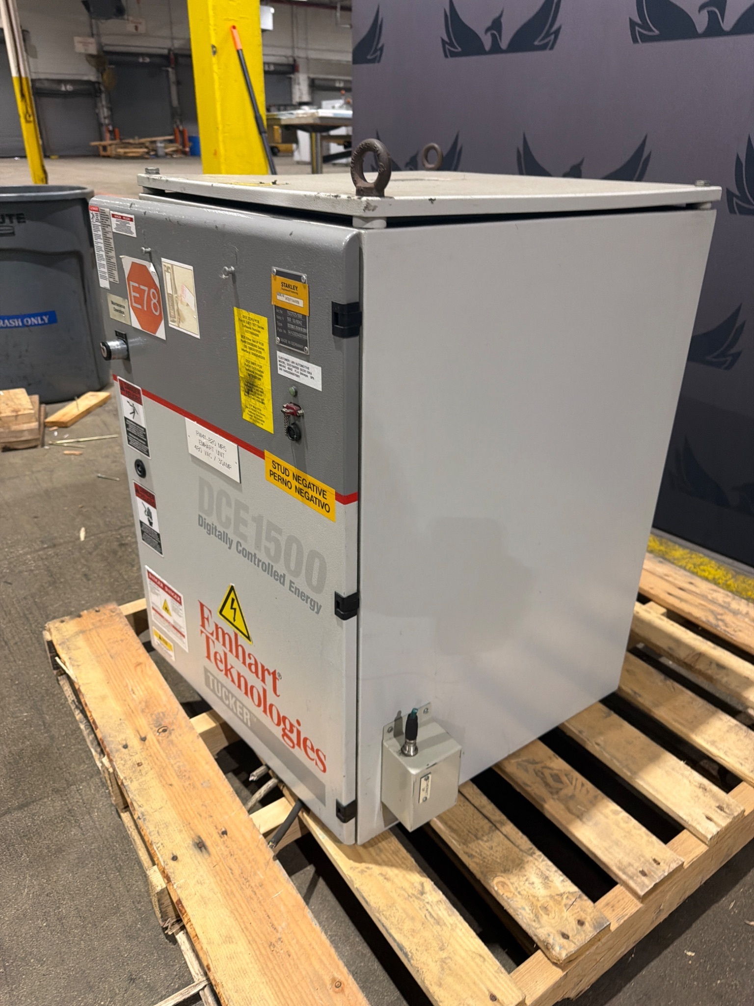 EMHART DCE15AREB DCE1500 Stud Welding Inverter w/ Pendant 480V USED 2
