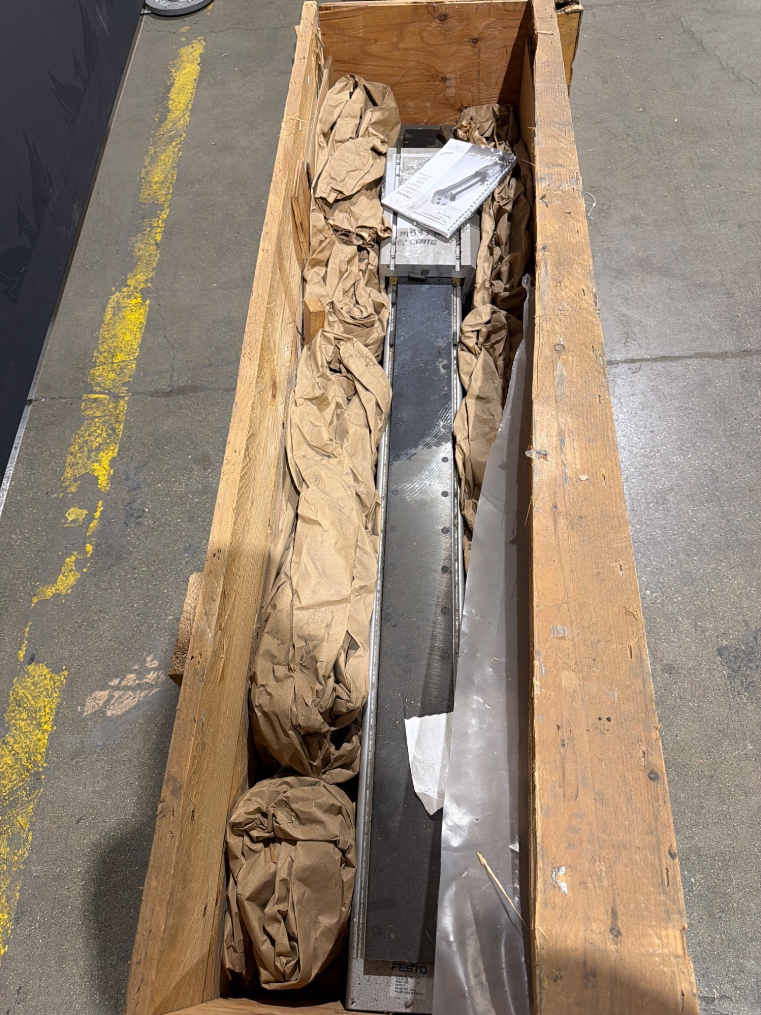 FESTO DGPL-80-1000-PPV-A-KF-B Rodless Pneumatic Linear Drive CRATED NEW 1